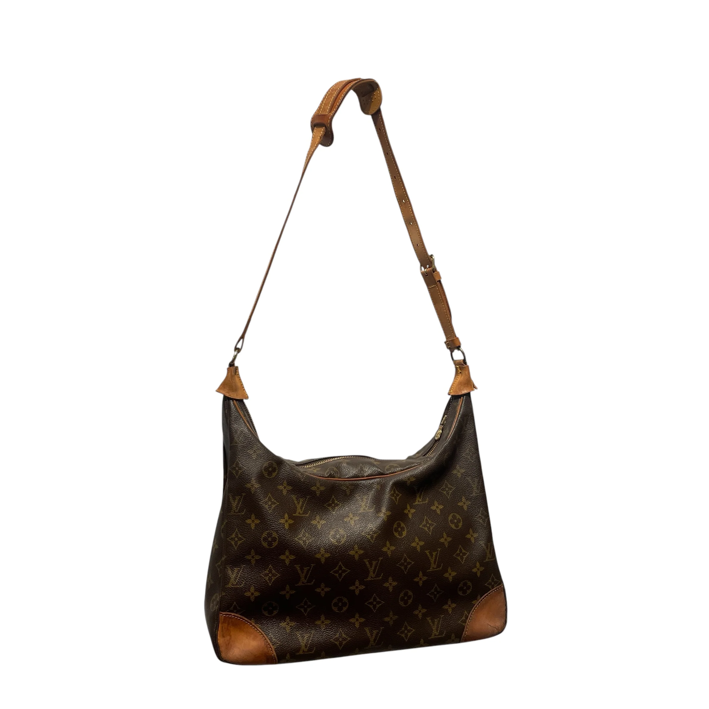 LOUIS VUITTON/Cross Body Bag/Leather/BRW/LOUIS VUITTON BOULOGNE SHOULDE