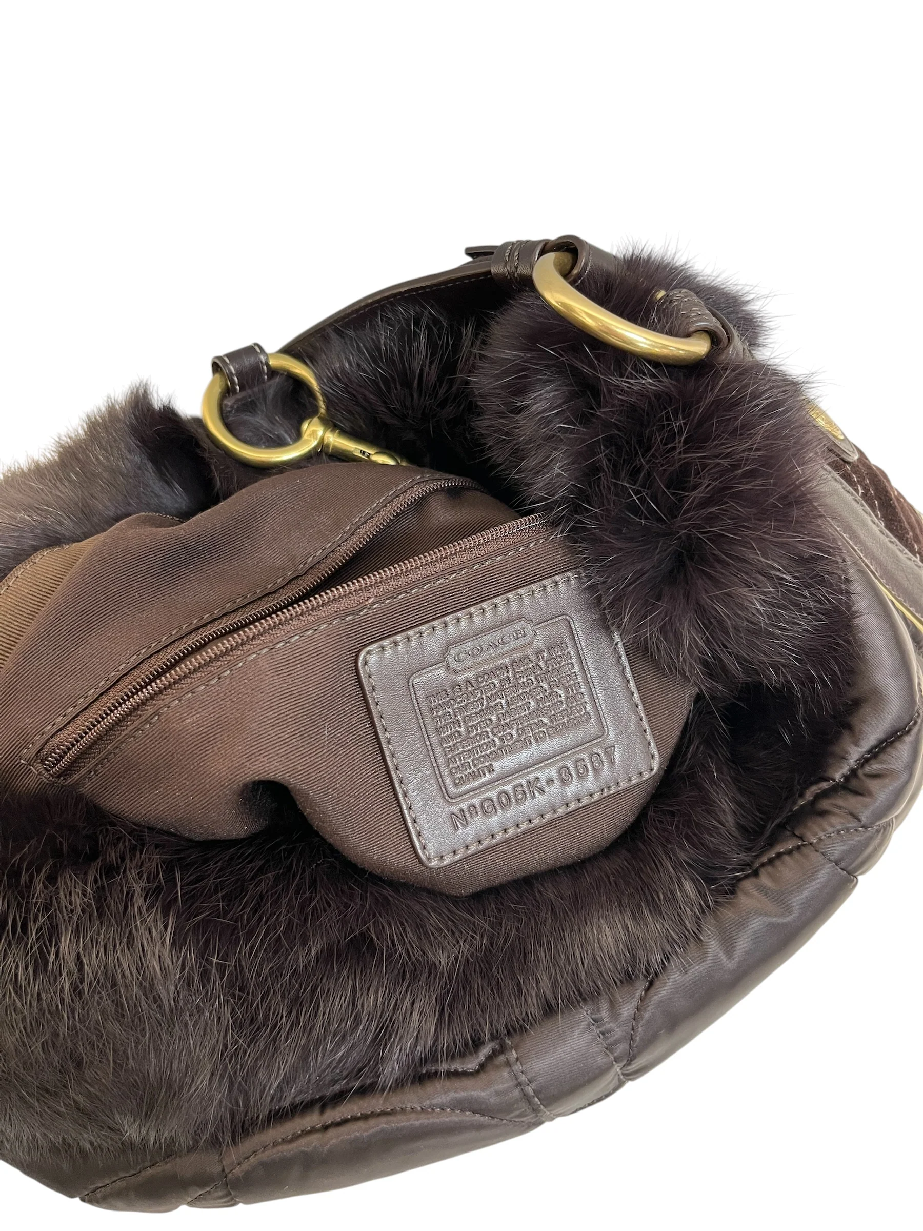 COACH/Hand Bag/BRW/Ski Soho Hobo Bag