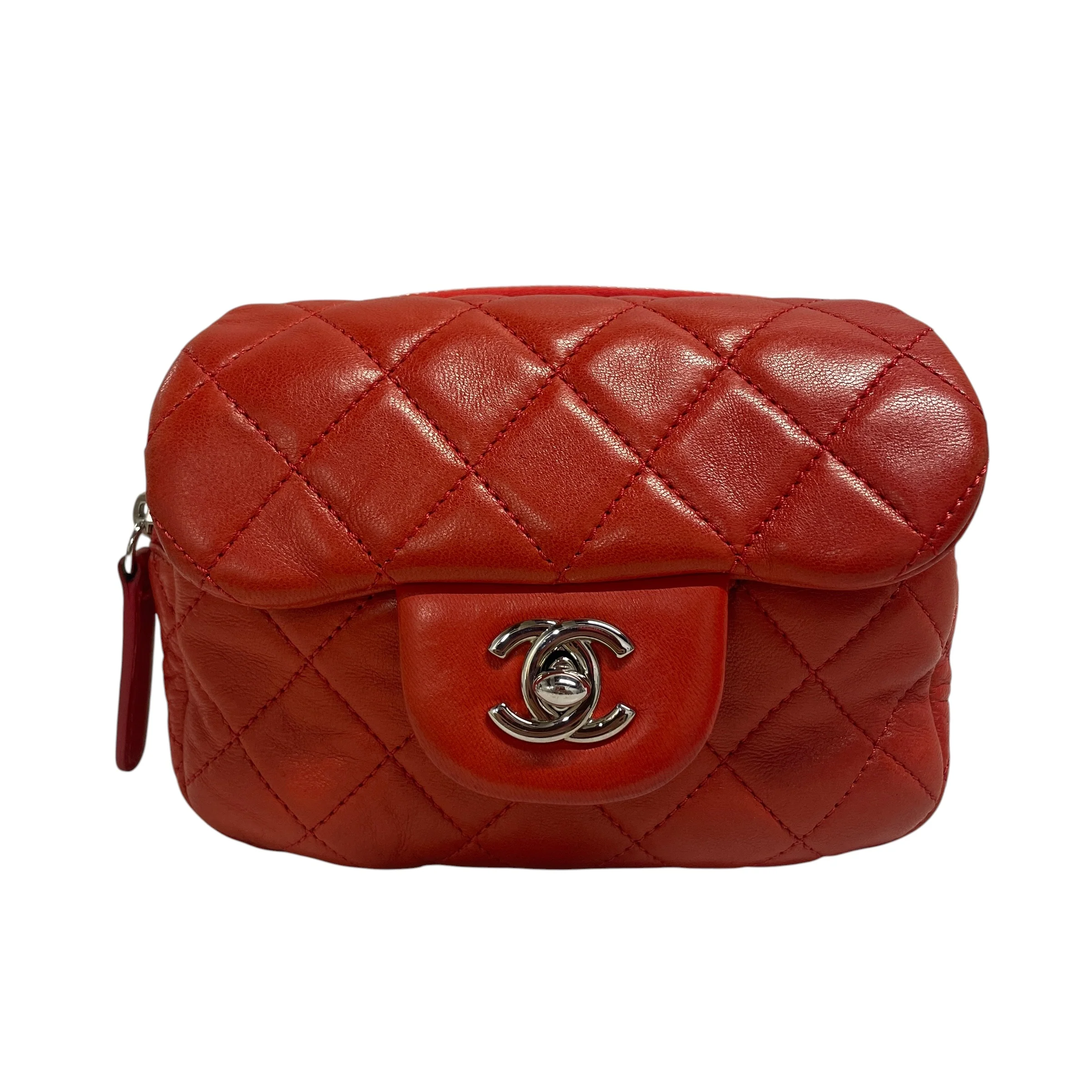 CHANEL/Cross Body Bag/Leather/RED/4RRDKVJ