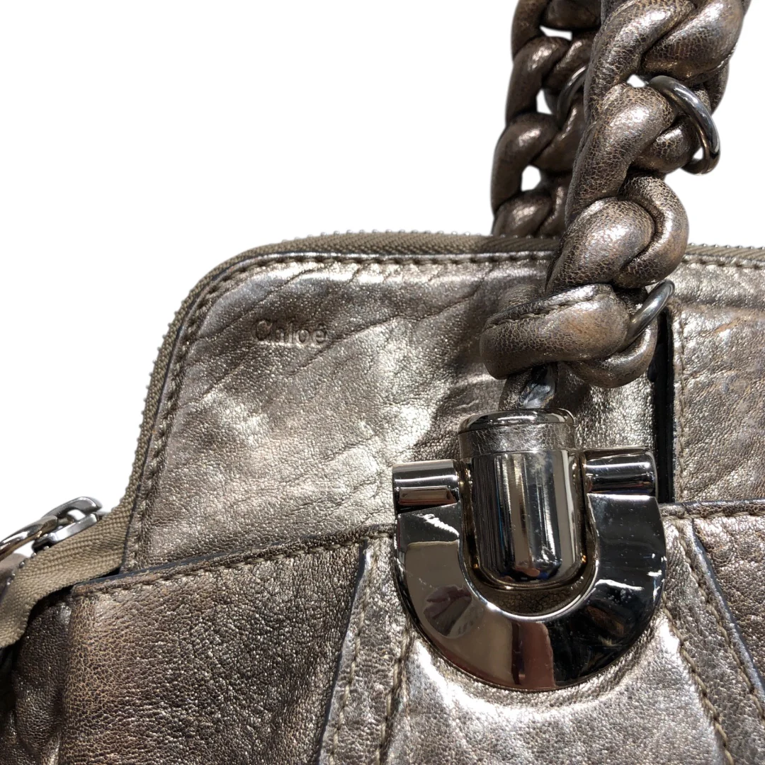 Chloe/Tote Bag/GLD/matallic gold tote heloise