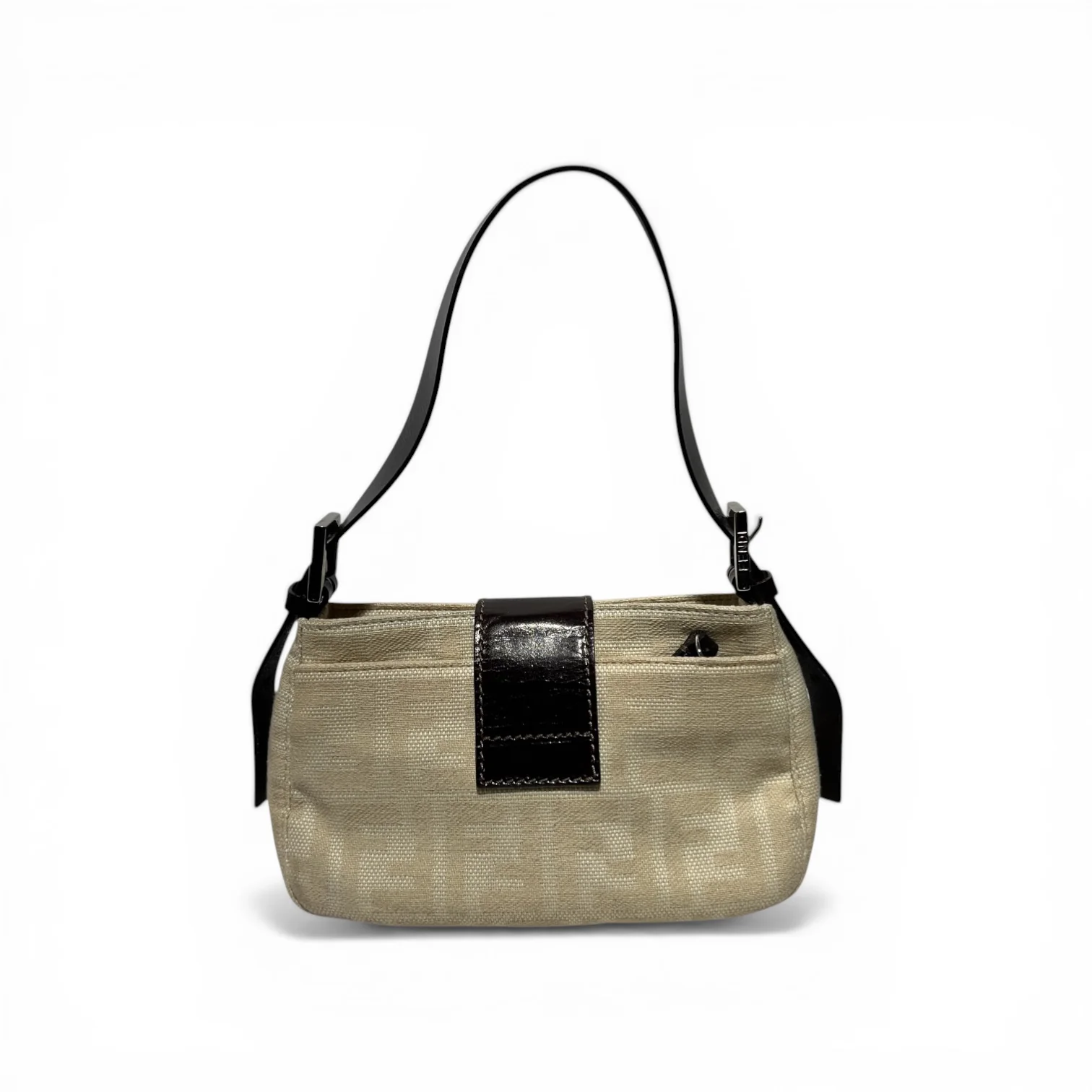 FENDI/Hand Bag/Cotton/BEG/zucca momma baguette
