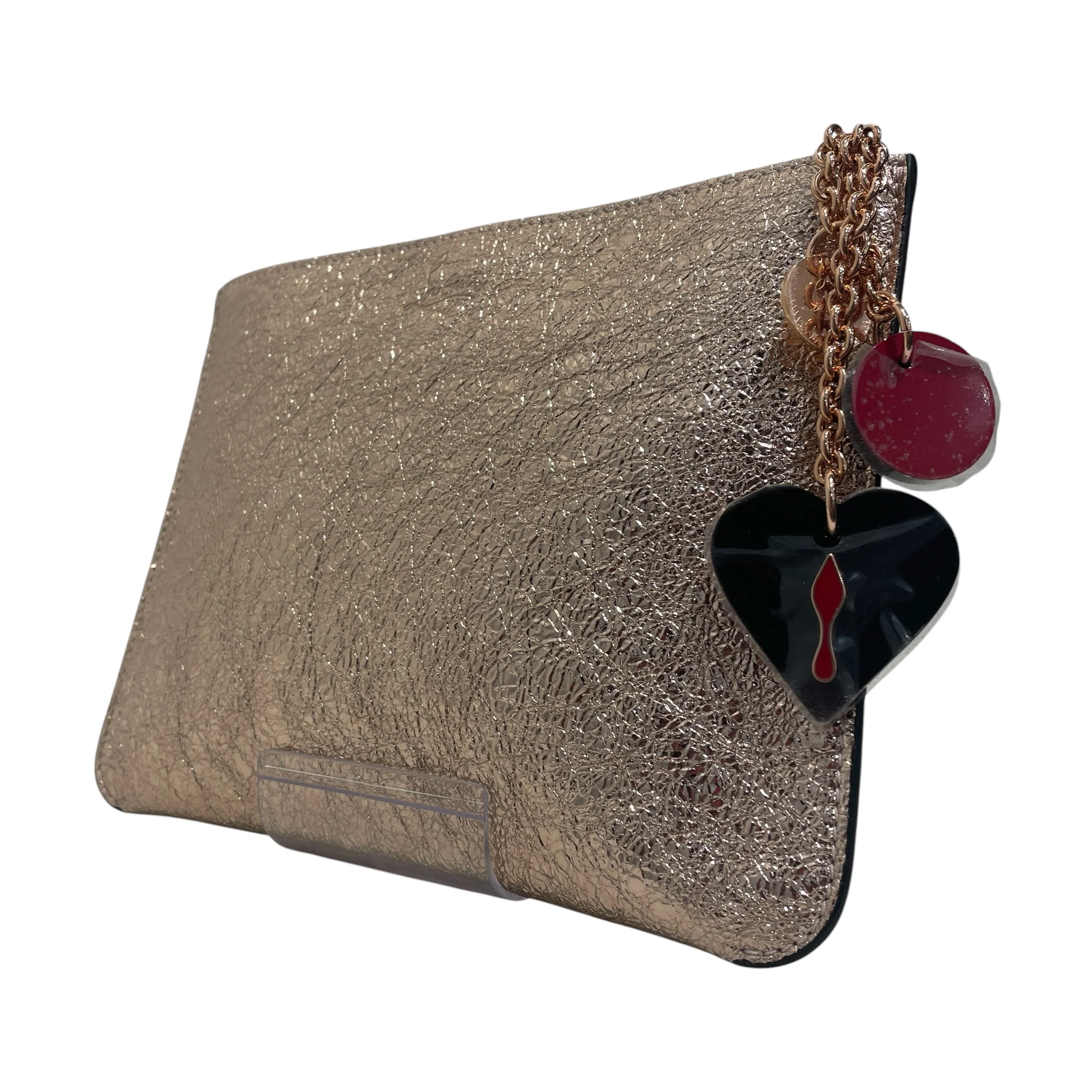 Christian Louboutin/Pouch/Leather/PNK/Loubicute Vintage Charms