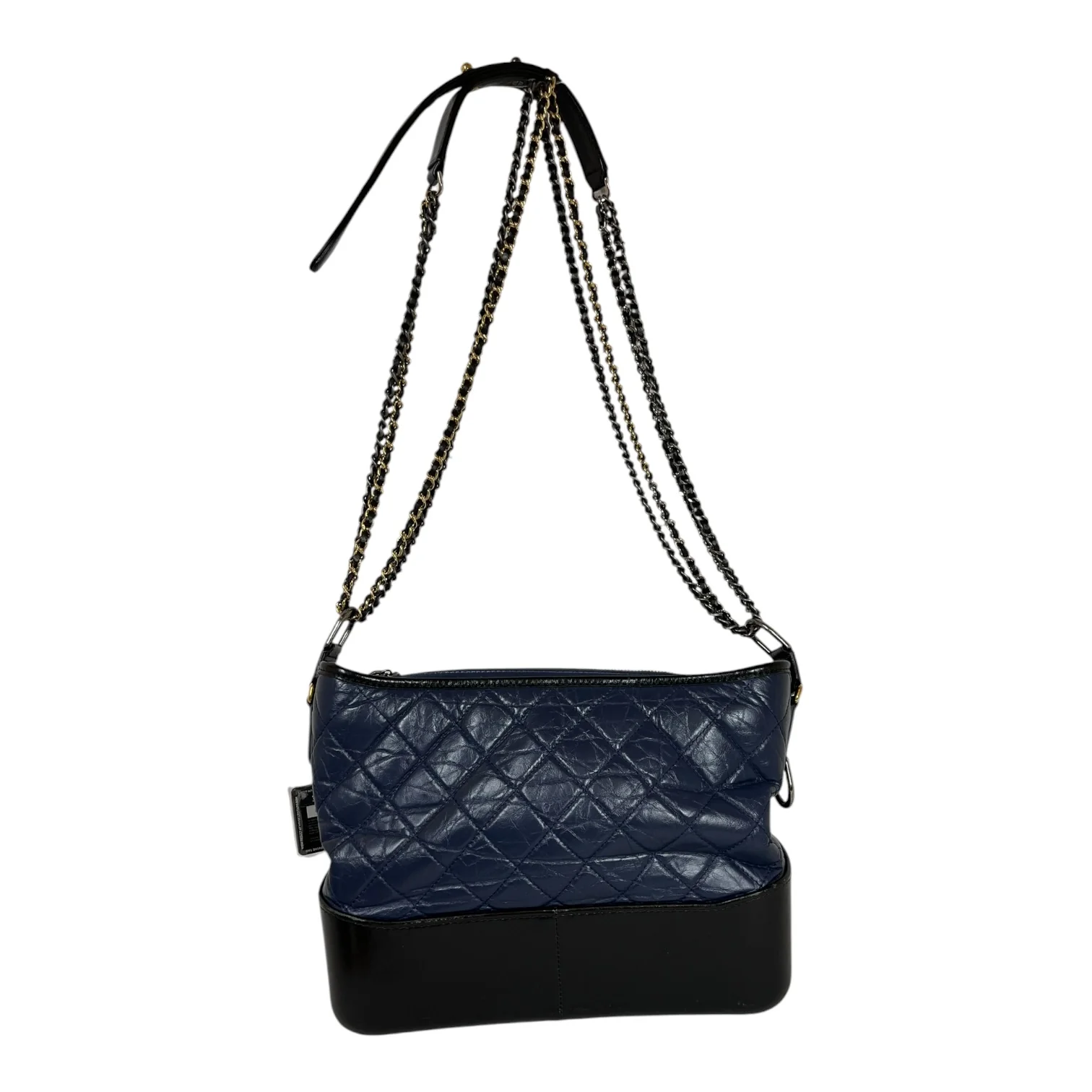 CHANEL/Cross Body Bag/Lambskin/NVY/CC Logo Gabrielle Shoulder Bag