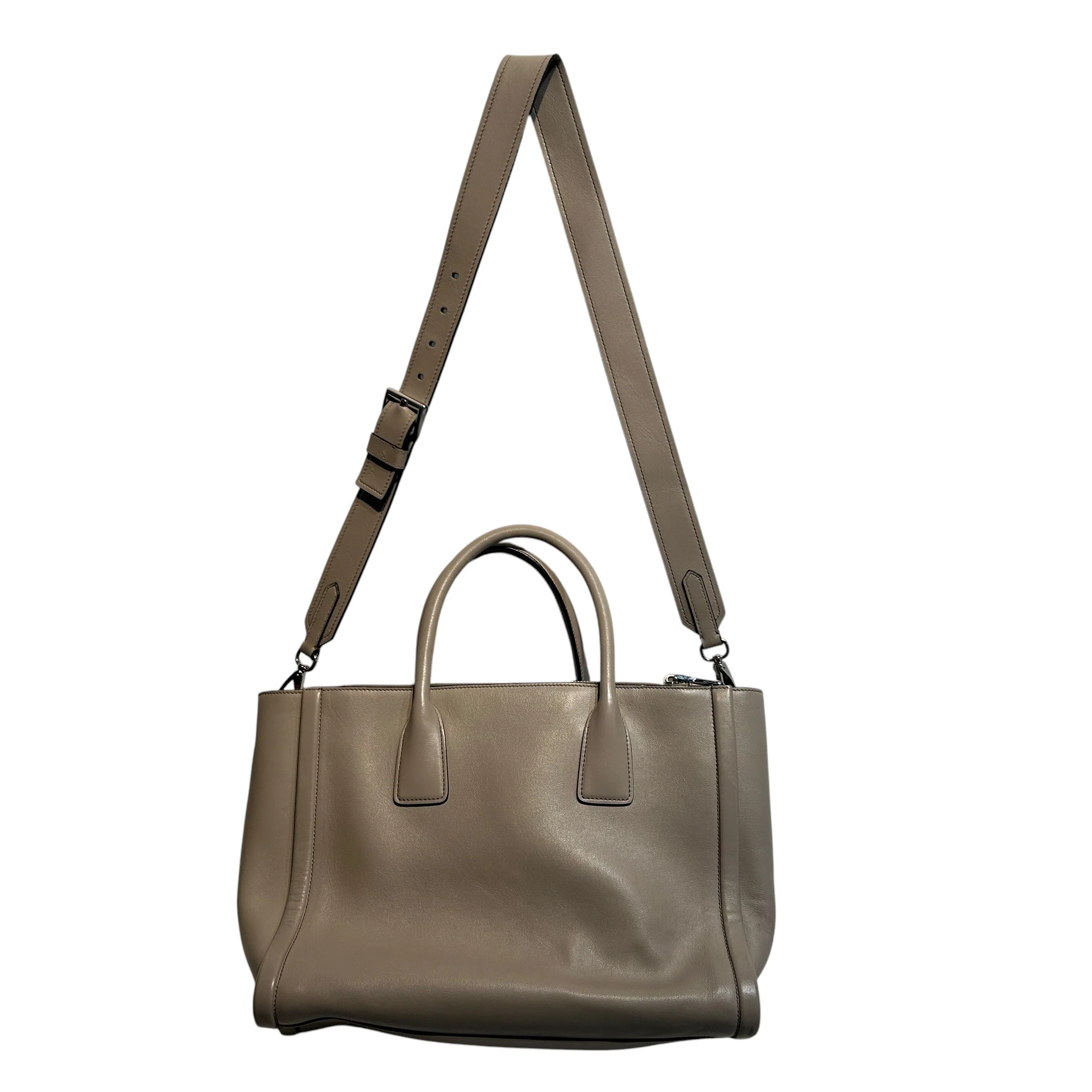 PRADA/Tote Bag/Leather/CRM/leather concept