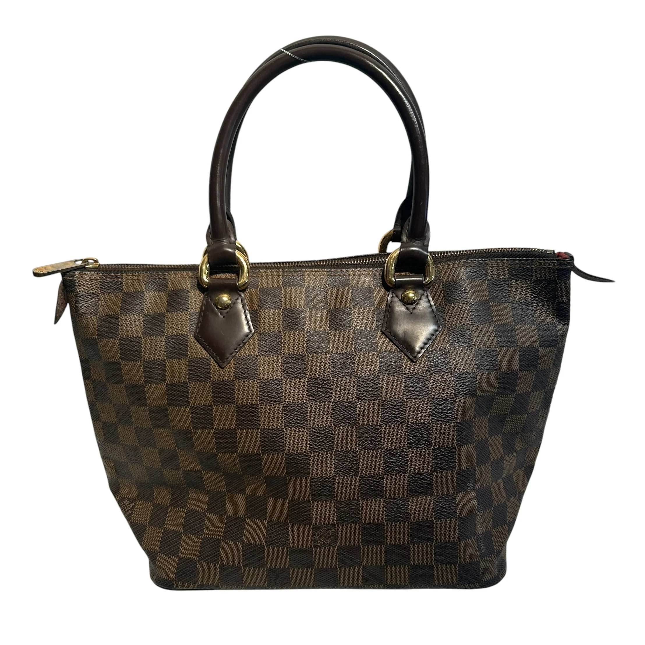 LOUIS VUITTON/Hand Bag/Houndstooth Check/Leather/BRW/saleya pm