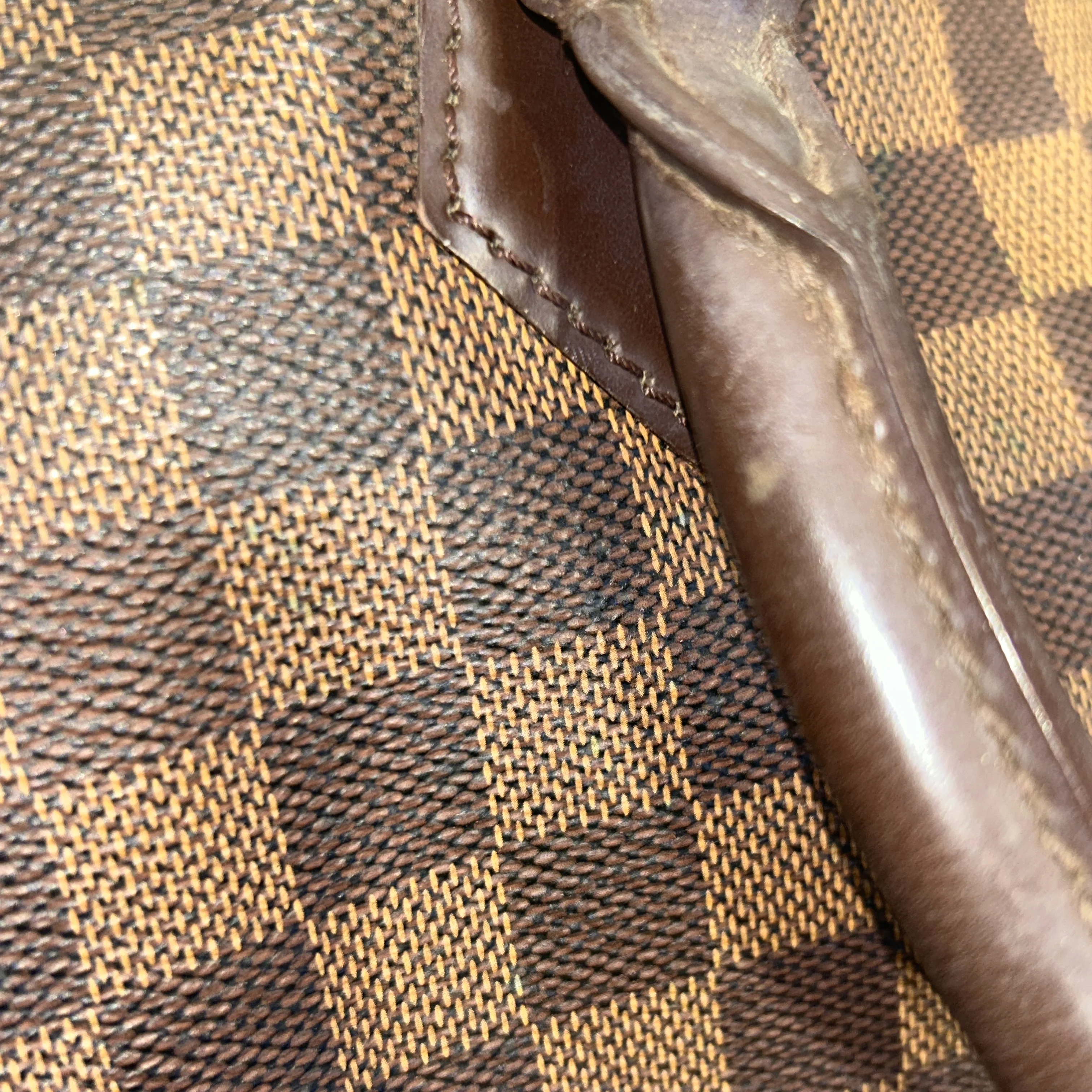 LOUIS VUITTON/Hand Bag/Houndstooth Check/Leather/BRW/saleya pm