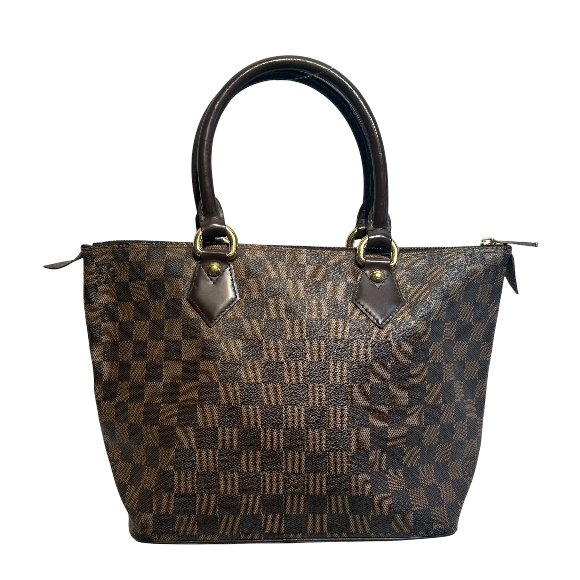 LOUIS VUITTON/Hand Bag/Houndstooth Check/Leather/BRW/saleya pm