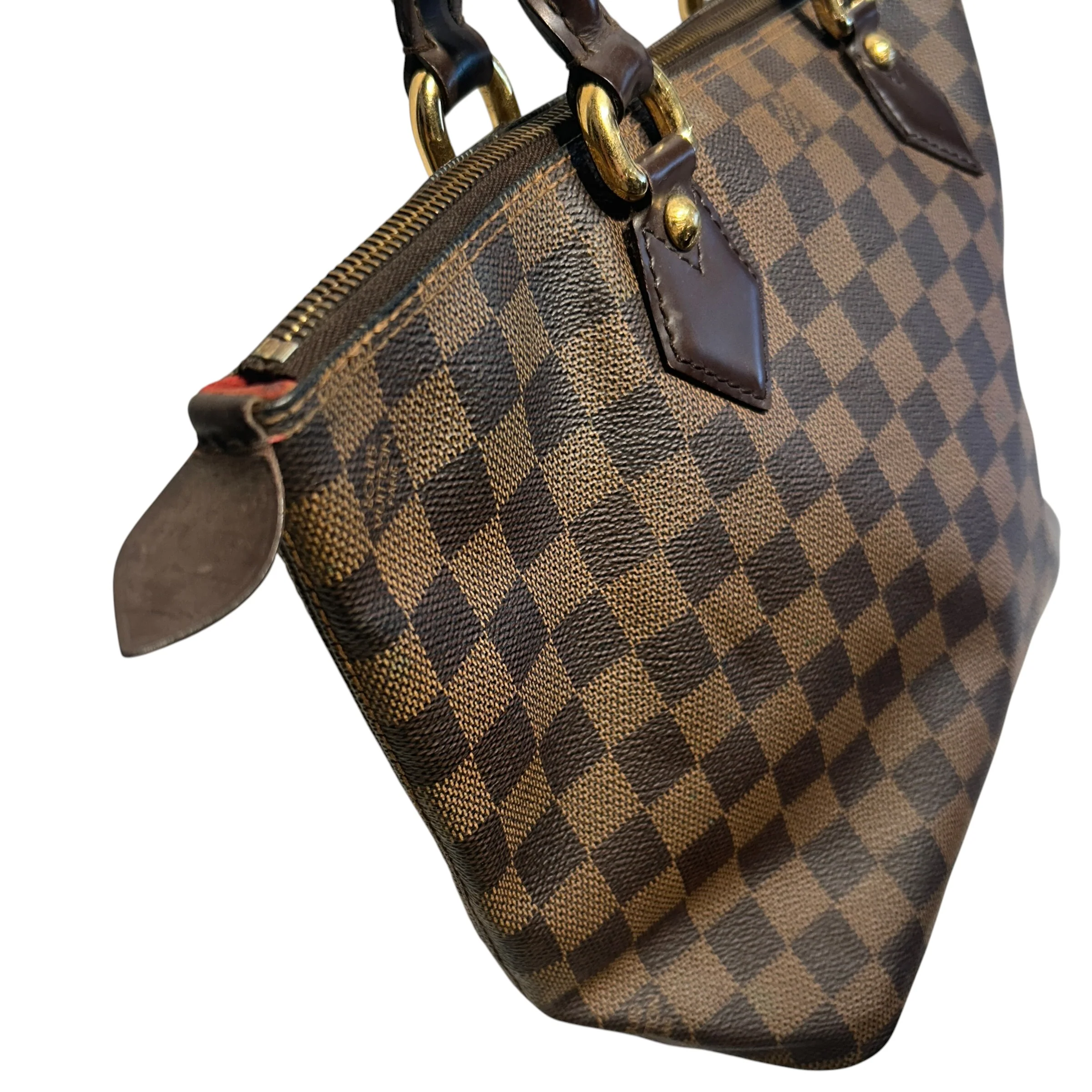 LOUIS VUITTON/Hand Bag/Houndstooth Check/Leather/BRW/saleya pm