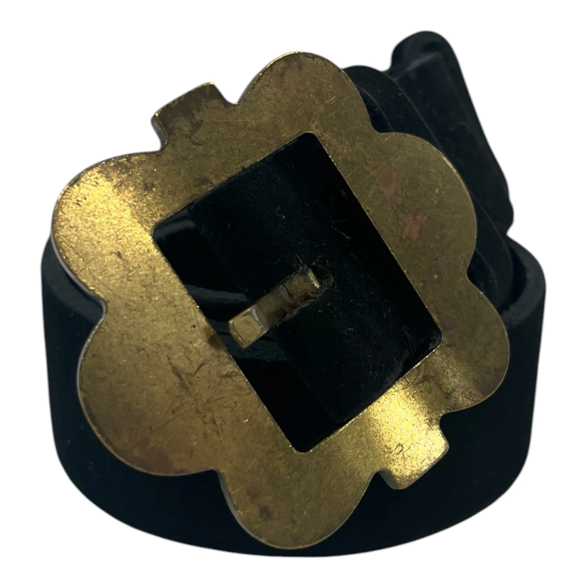 2701-sky-high-farm-belt-suede-blk-gold-flower-buckle-1.webp SKY HIGH FARM/Belt/Suede/BLK/GOLD FLOWER BUCKLE