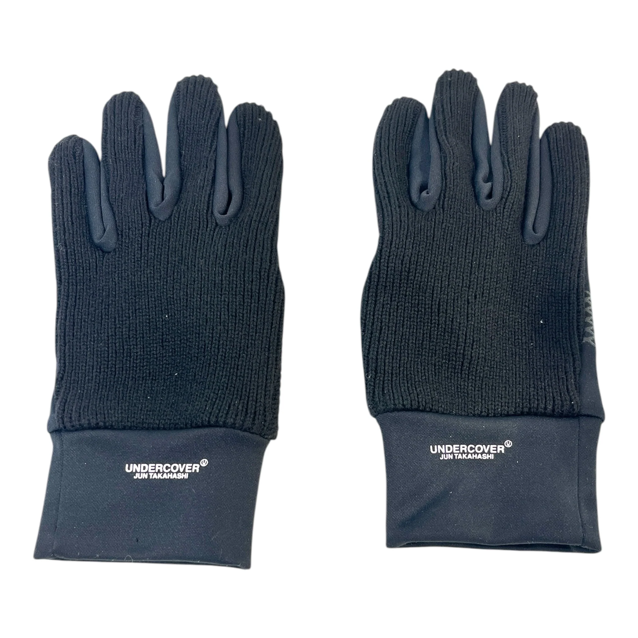 UNDERCOVER/Gloves, Mittens/Wool/BLK/PANELED GLOVES