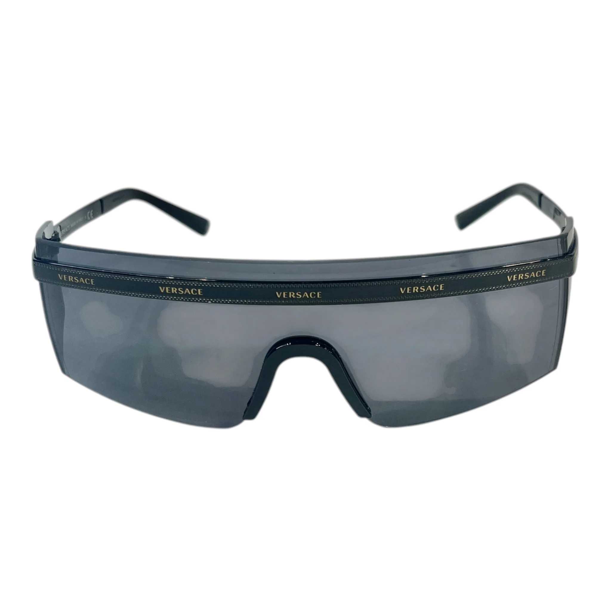 VERSACE/Sunglasses/Monogram/Celluloid/BLK/SHEILD TINTED MOD 2208
