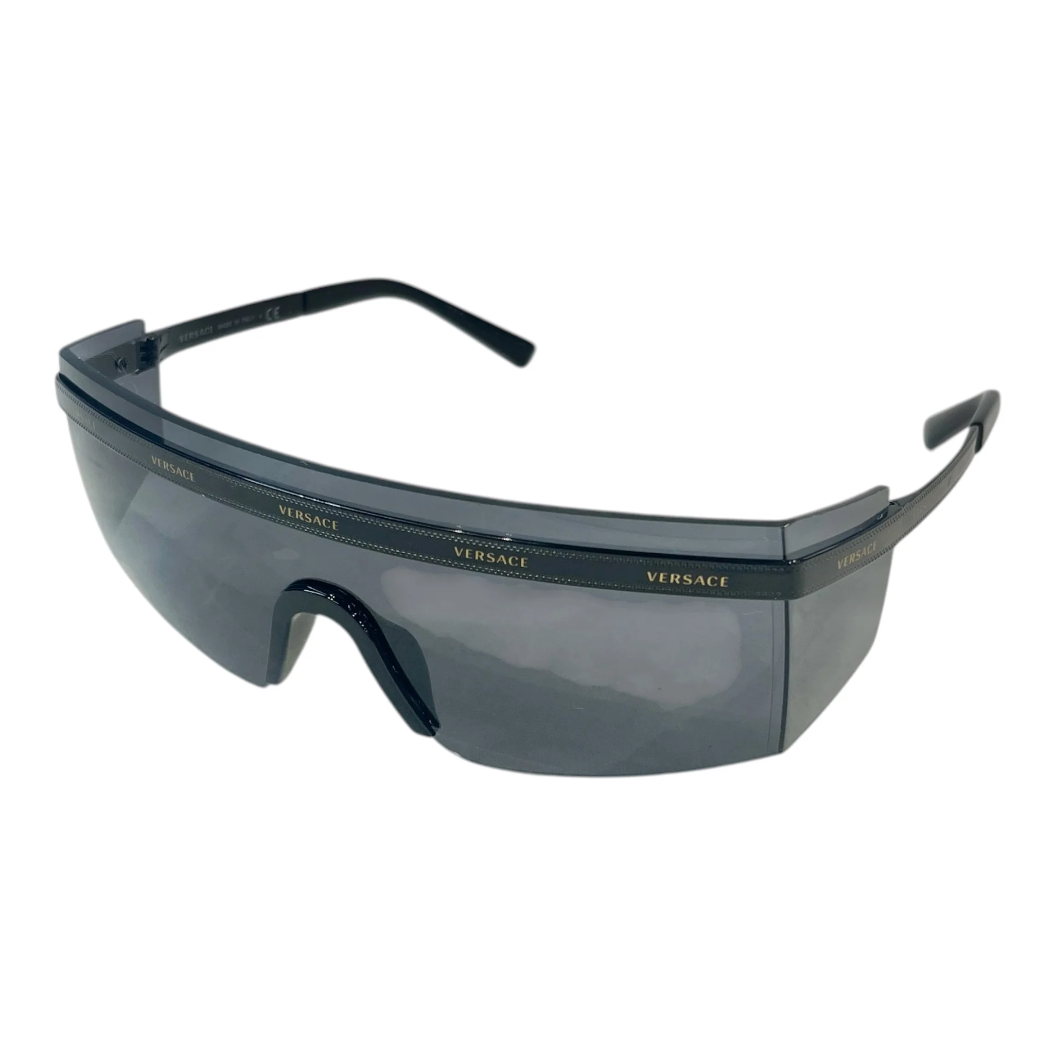 VERSACE/Sunglasses/Monogram/Celluloid/BLK/SHEILD TINTED MOD 2208