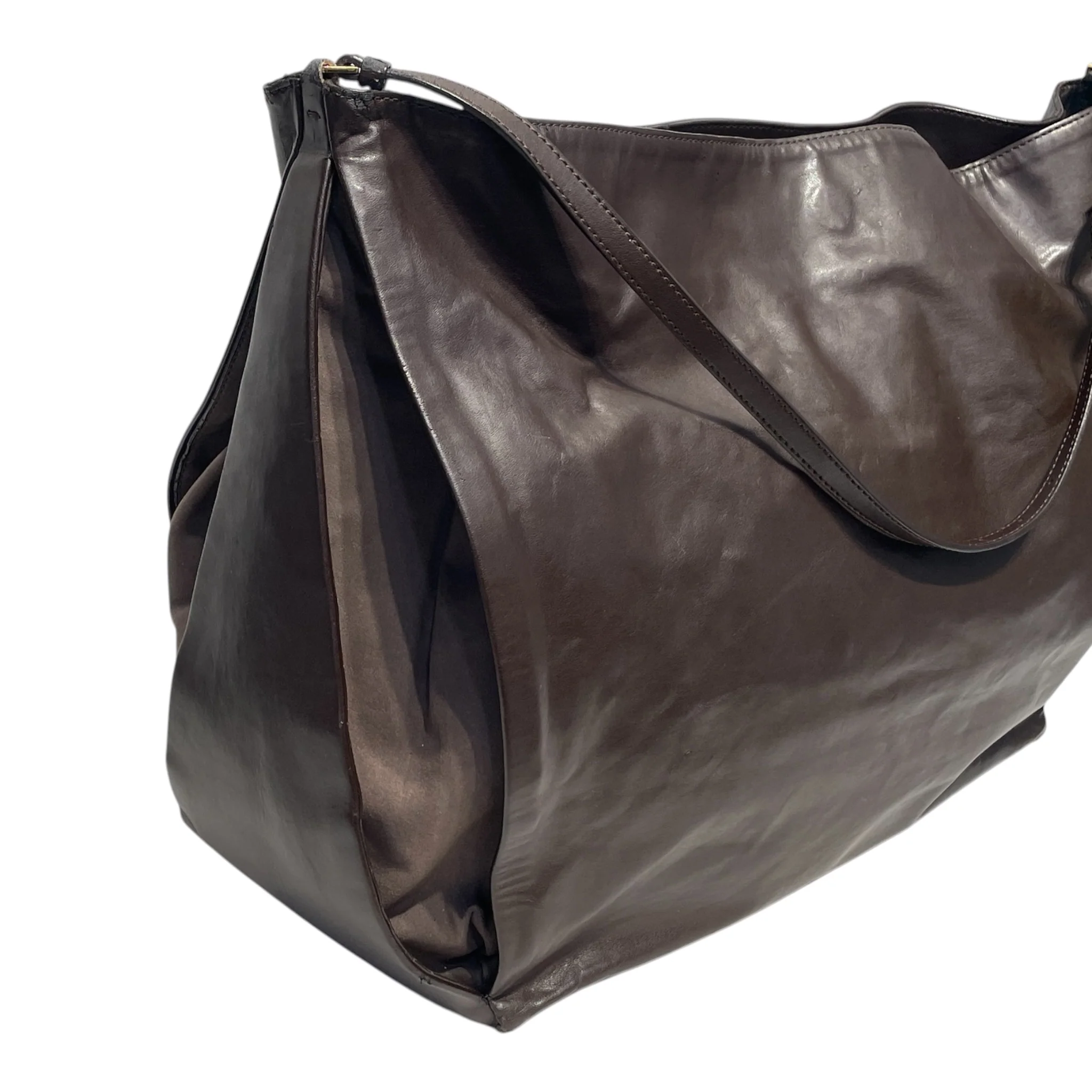 STELLAMcCARTNEY/Tote Bag/Leather/BRW/Hobo/Shoulder Bag w/Pouch