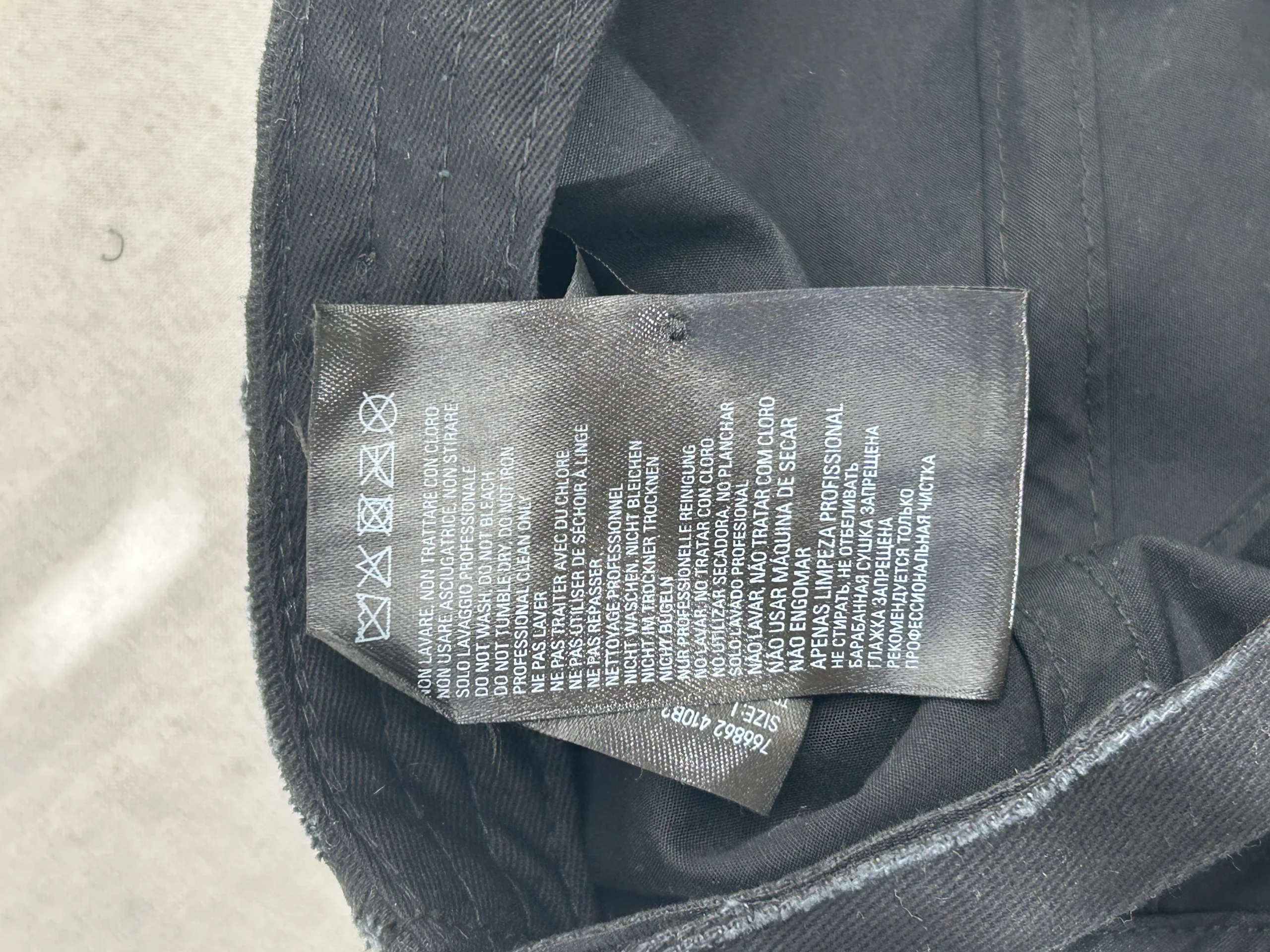 BALENCIAGA/Cap/Cotton/BLK/RAINBOW LOGO W HARDWARE