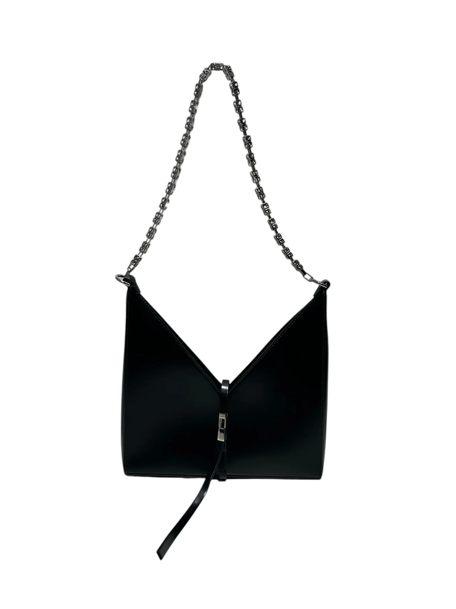 GIVENCHY/Bag/Leather/BLK/V CUT OUT SHOULDER BAG