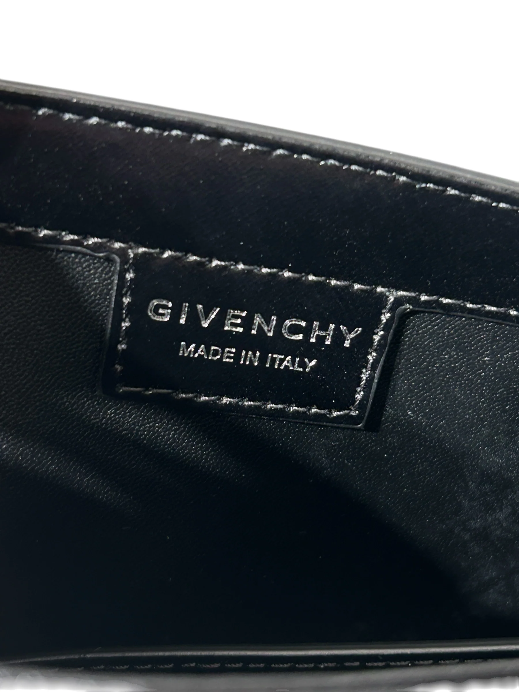 GIVENCHY/Bag/Leather/BLK/V CUT OUT SHOULDER BAG