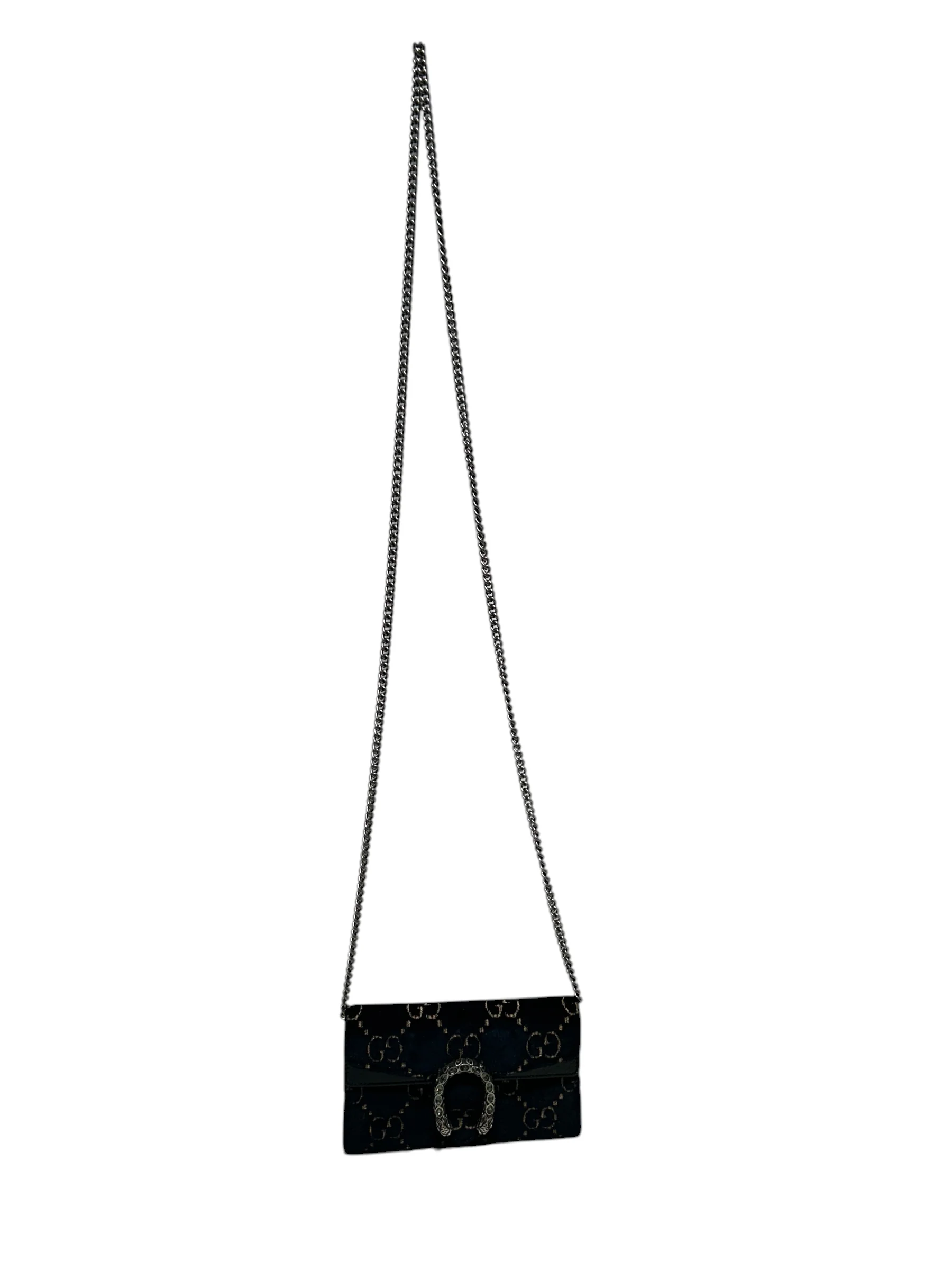GUCCI/Bag/Monogram/Suede/NVY/GG NAVY VELVET DIONYSUS