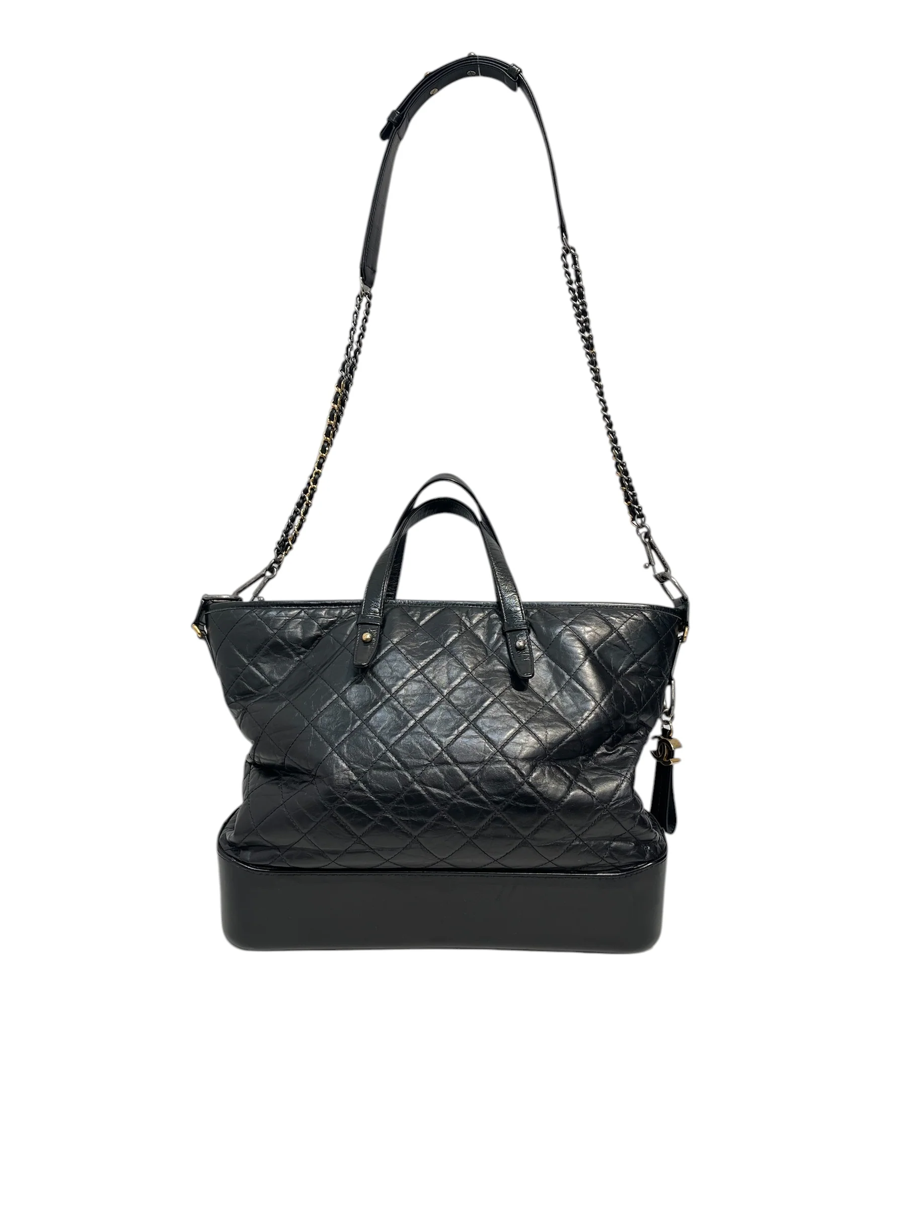 CHANEL/Bag/Leather/BLK/GABRIELLE QUILTED TOTE
