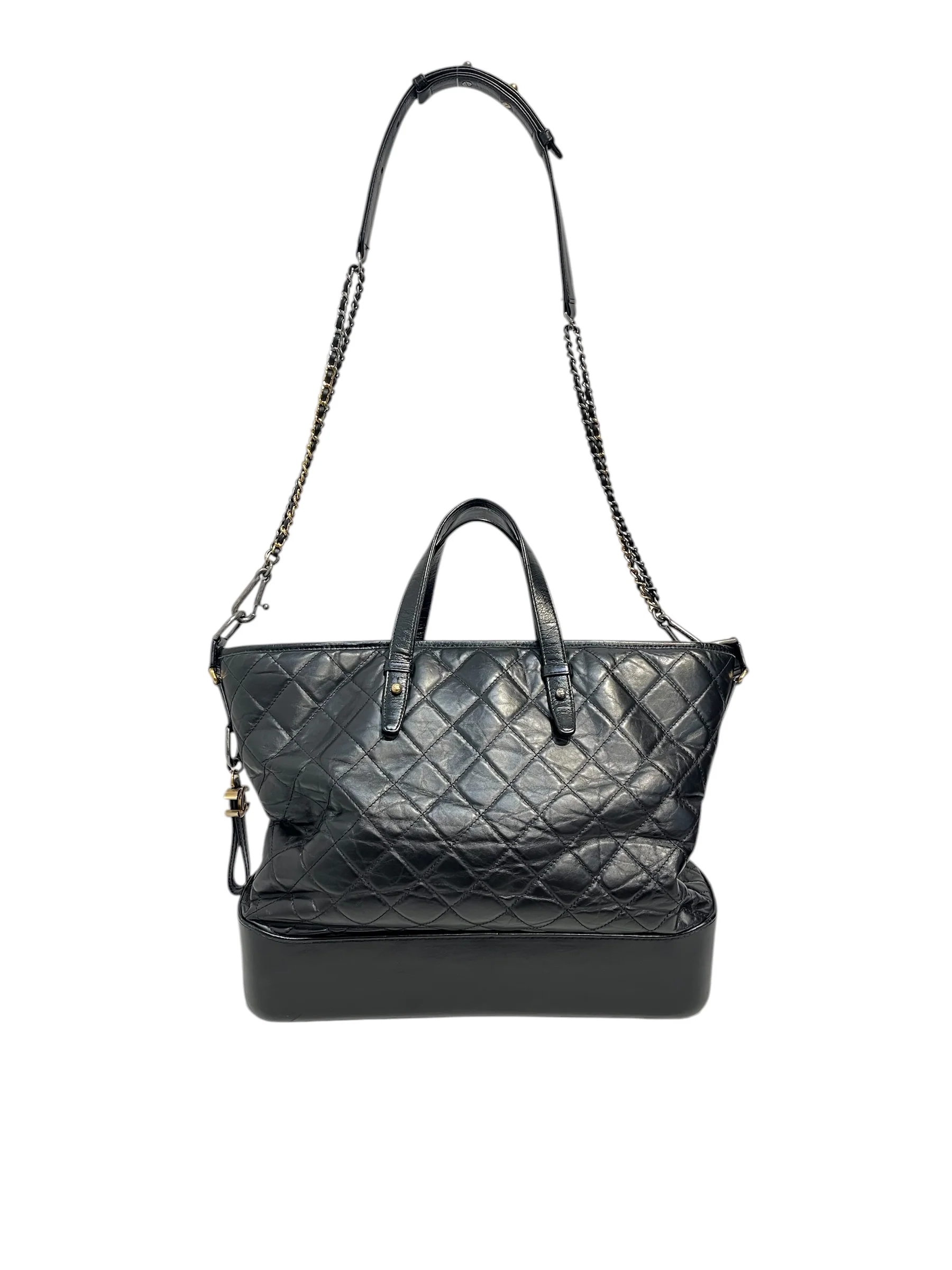 CHANEL/Bag/Leather/BLK/GABRIELLE QUILTED TOTE