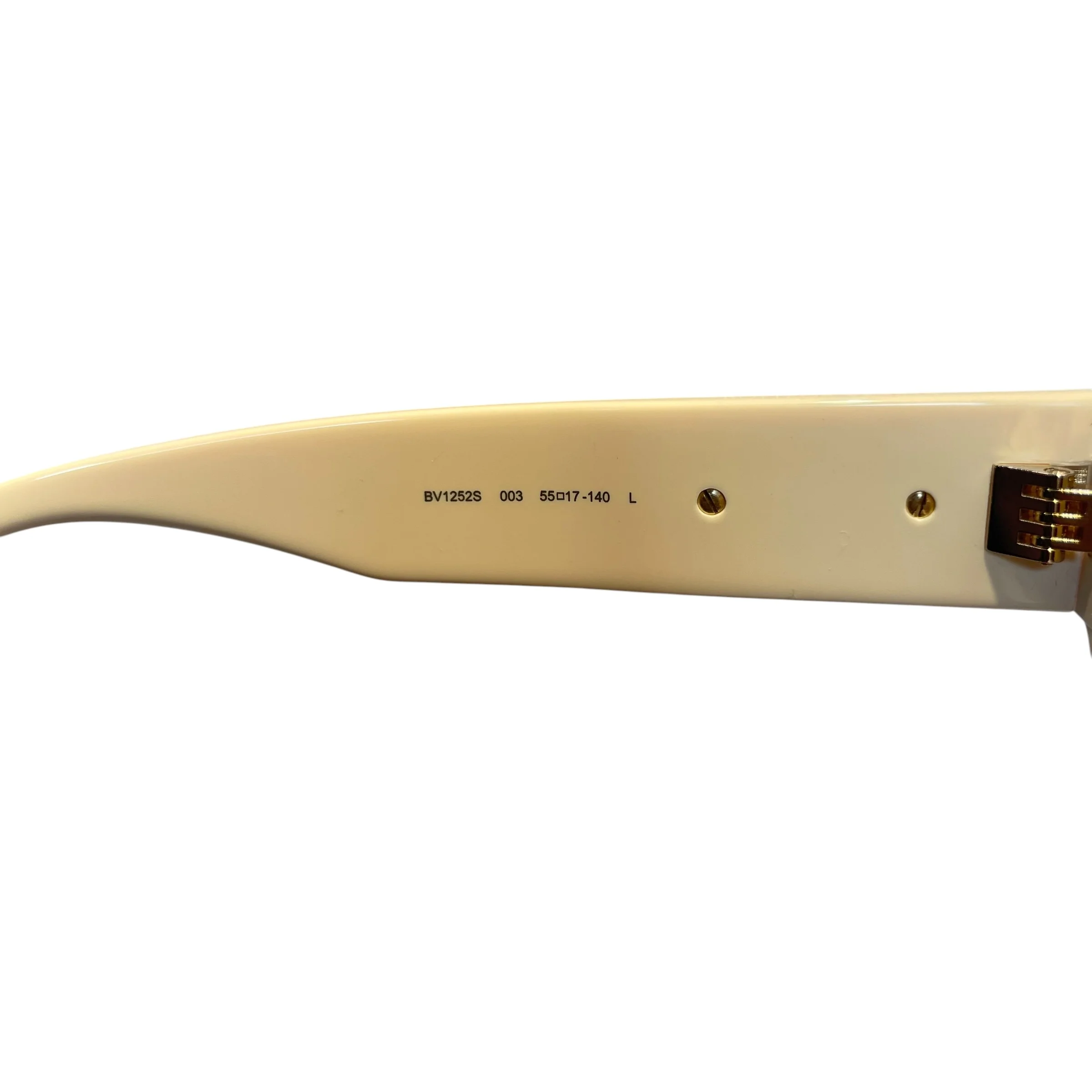 BOTTEGA VENETA/Sunglasses/Plastic/IVR/CREAM W YELLOW LENSES