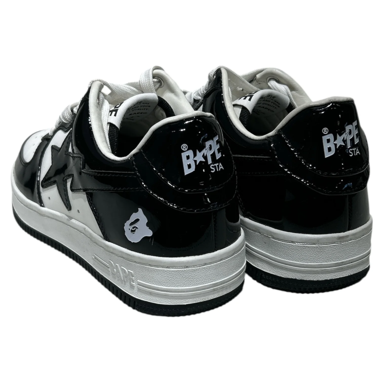 A BATHING APE/Low-Sneakers/US 7/WHT/