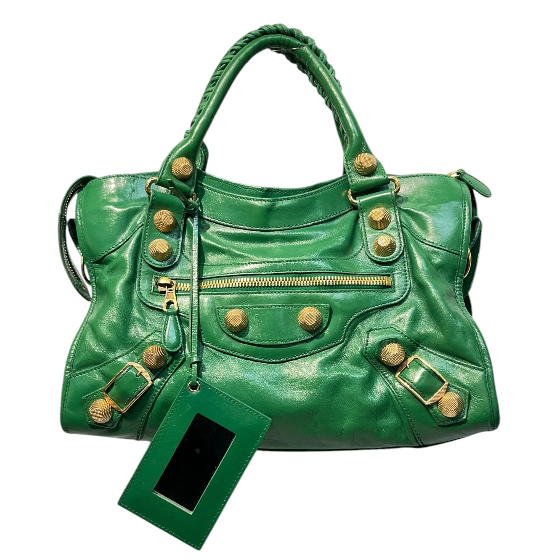 BALENCIAGA/Hand Bag/Lambskin/GRN/