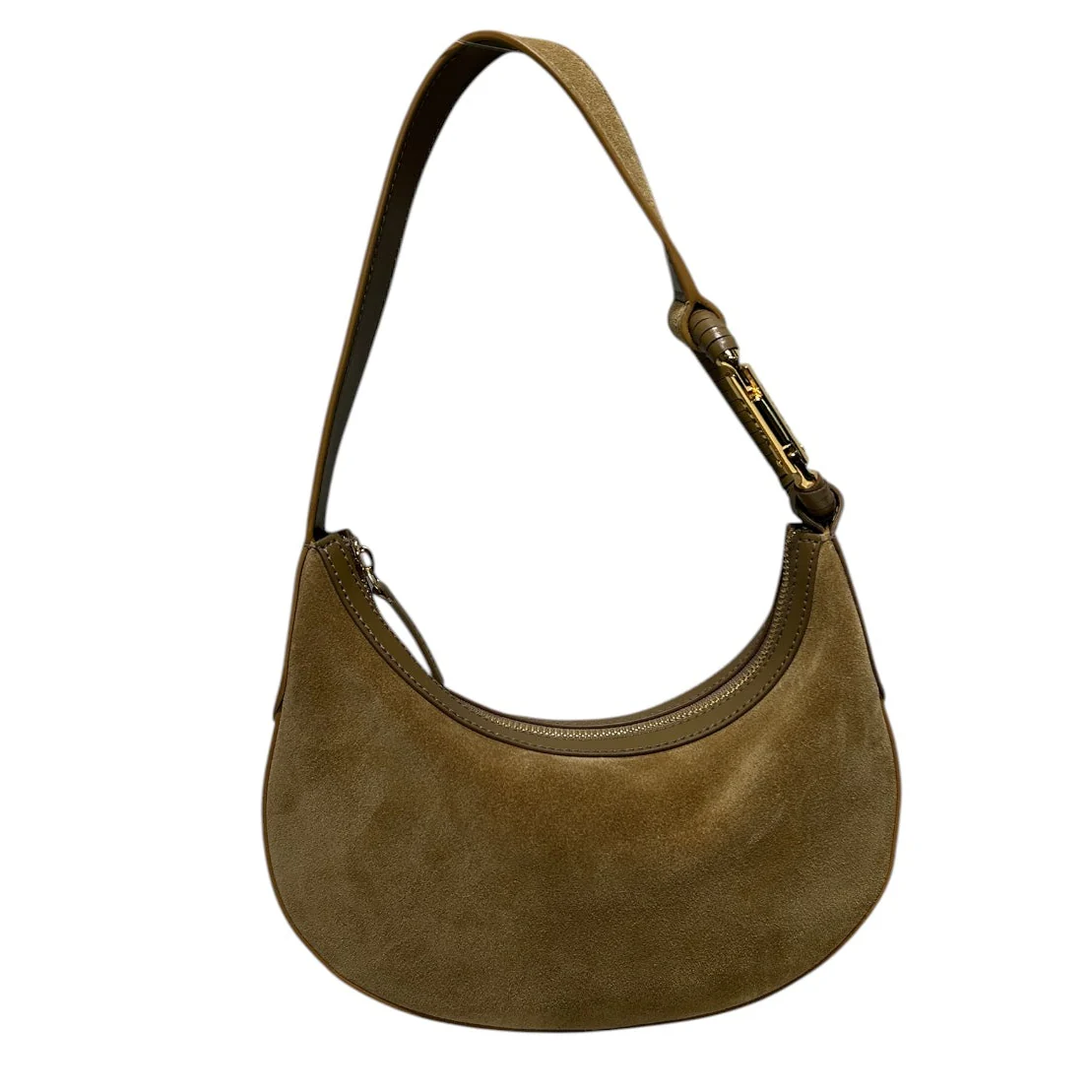STAUD/Bag/Suede/BRW/ALDEN SHOULDER BAG