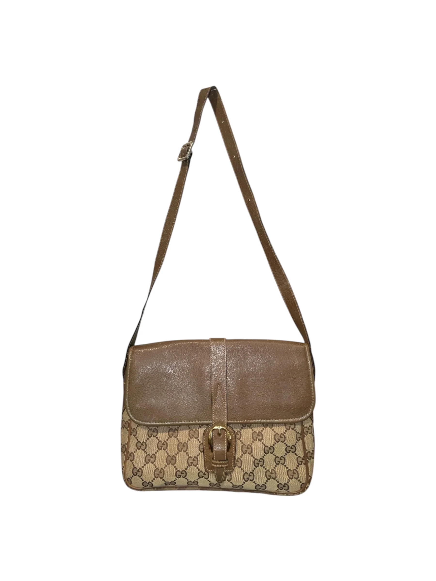 GUCCI/Cross Body Bag/Monogram/Leather/BEG/001-113-0613