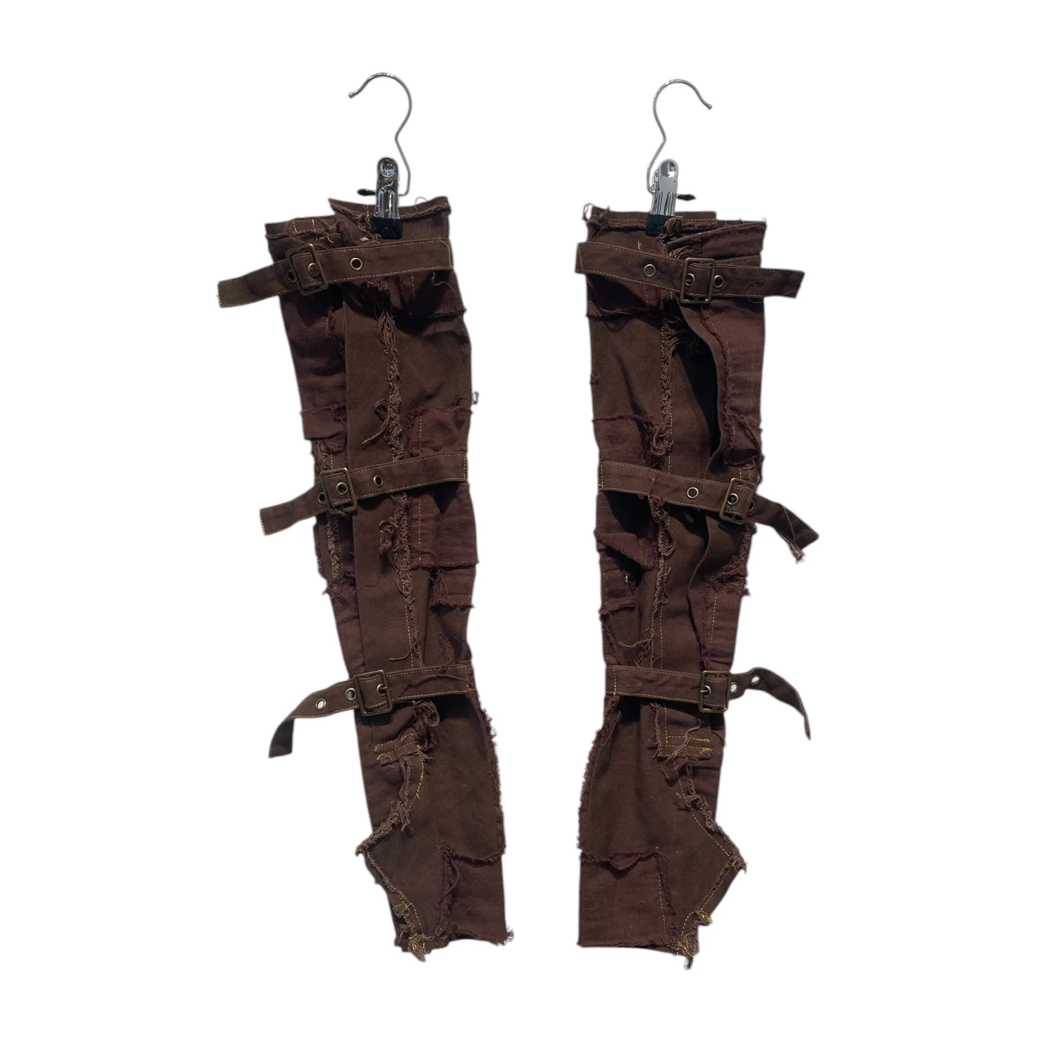alice auaa/Gloves, Mittens/Cotton/BRW/PATCHWORK W/ BUCKLE DETAIL