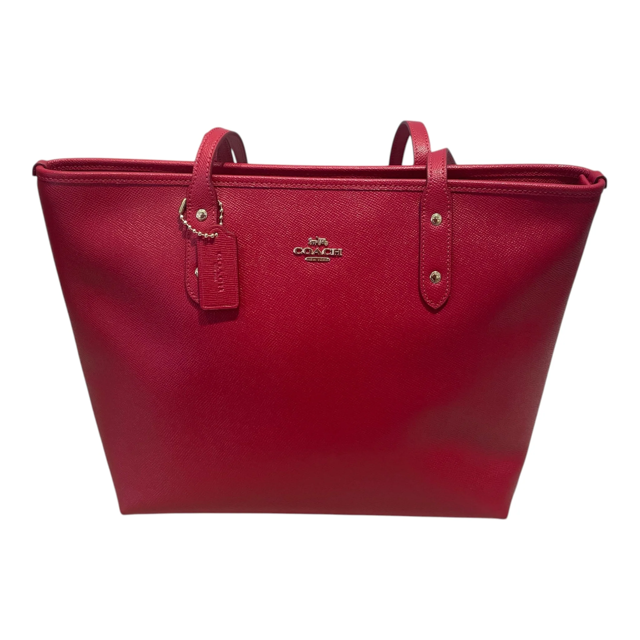 COACH/Tote Bag/Leather/RED/City Zip