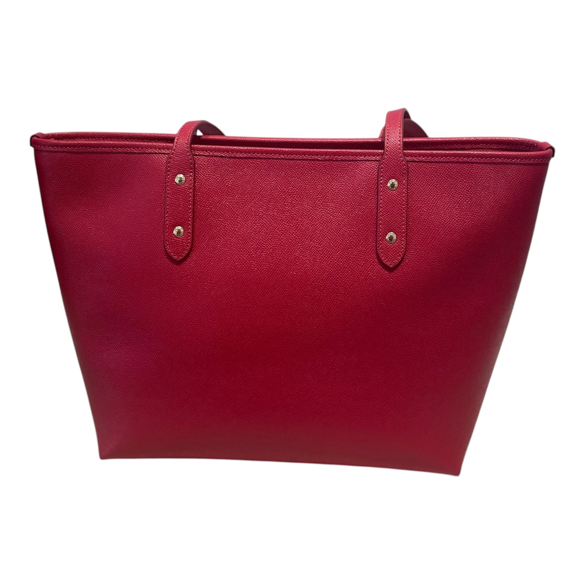 COACH/Tote Bag/Leather/RED/City Zip