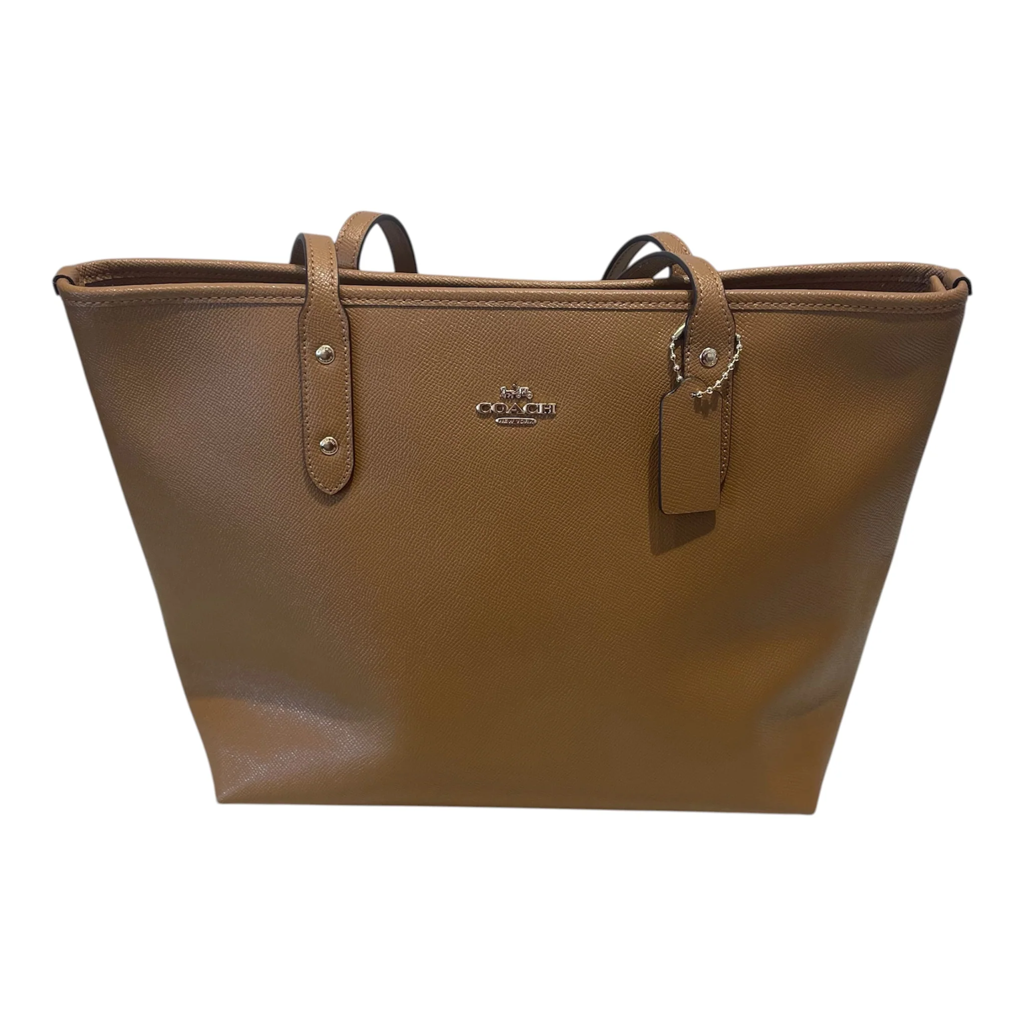 COACH/Tote Bag/Leather/BEG/City Zip (F58846)