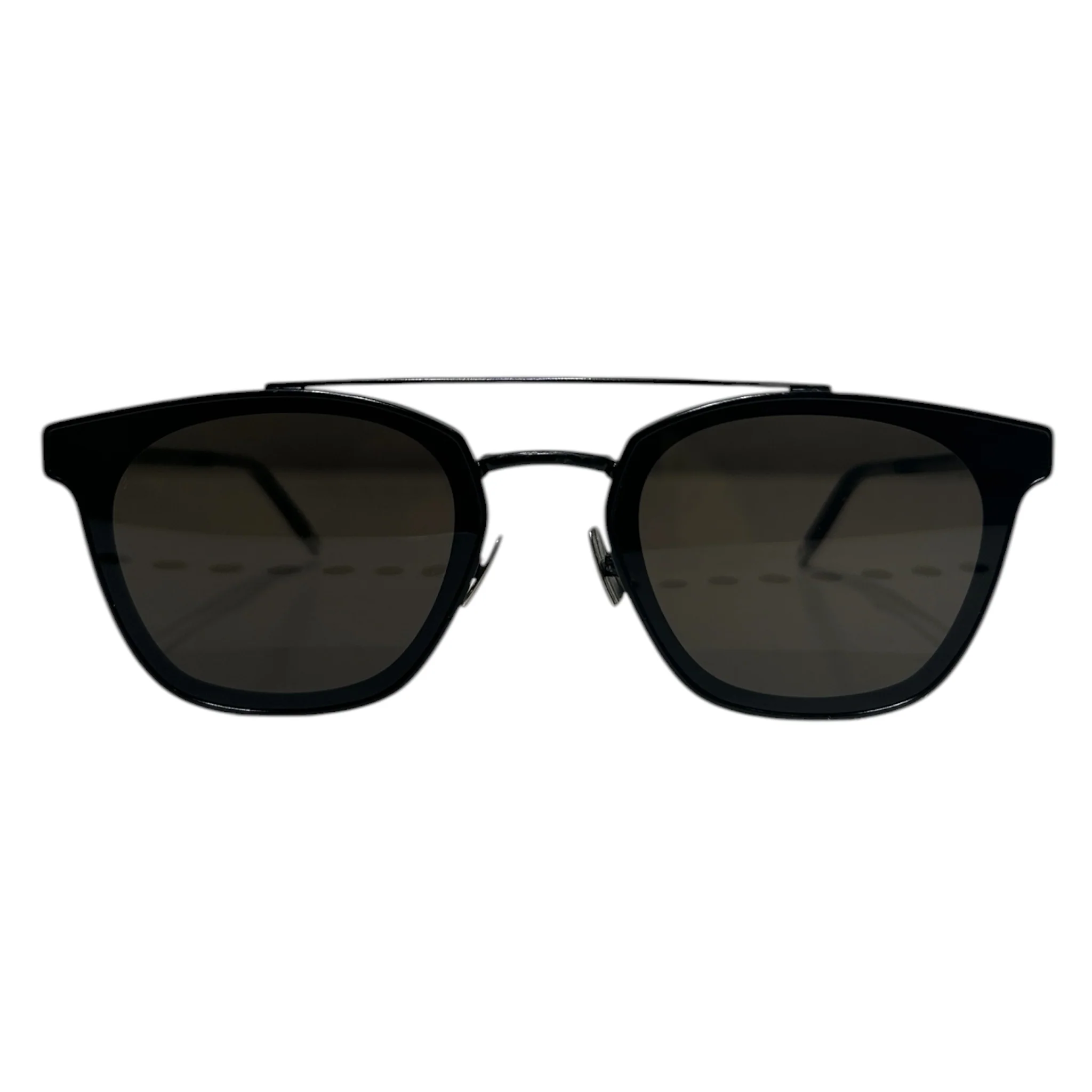 SAINT LAURENT/Sunglasses/Metal/BLK/WIRE DETAIL BLK SUNGLASSES