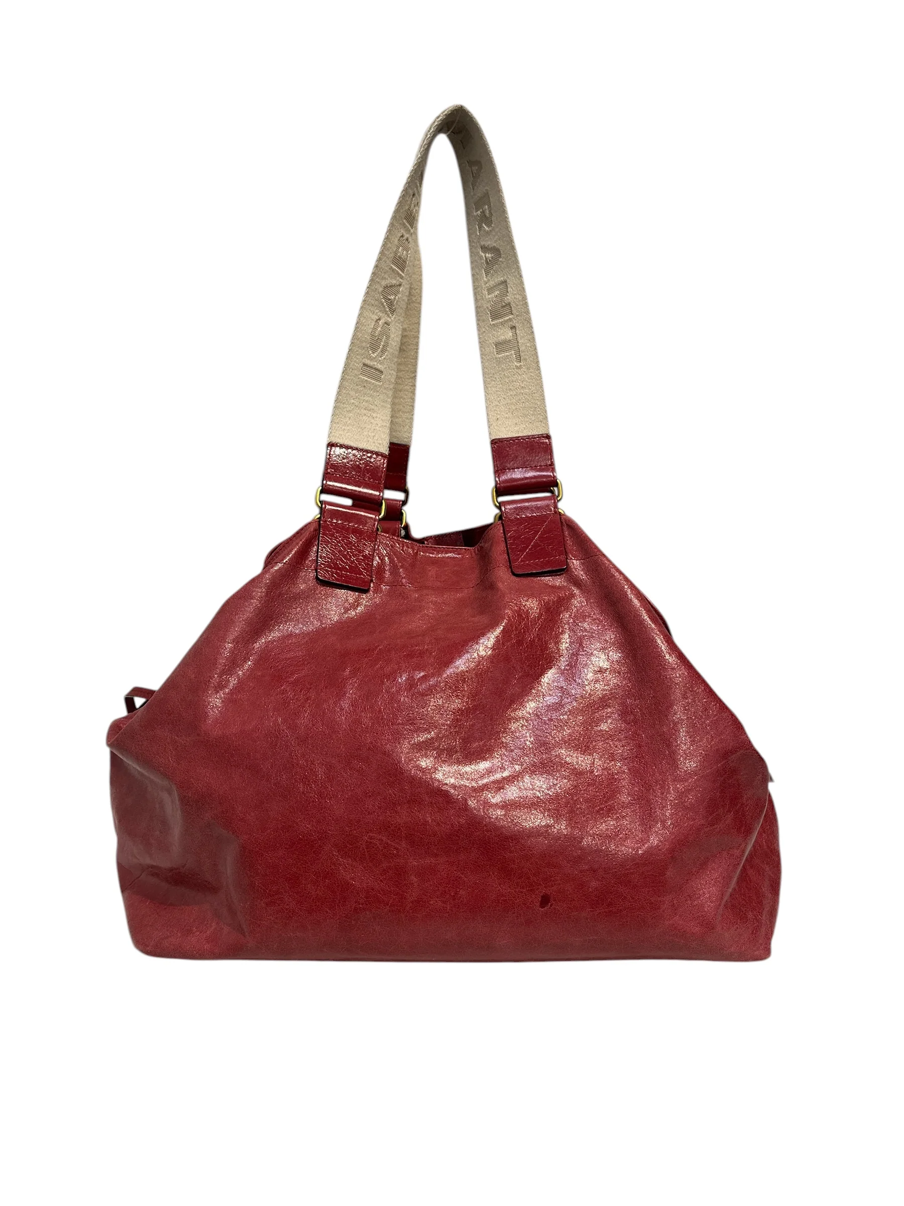 ISABEL MARANT/Tote Bag/Leather/RED/wardy tote