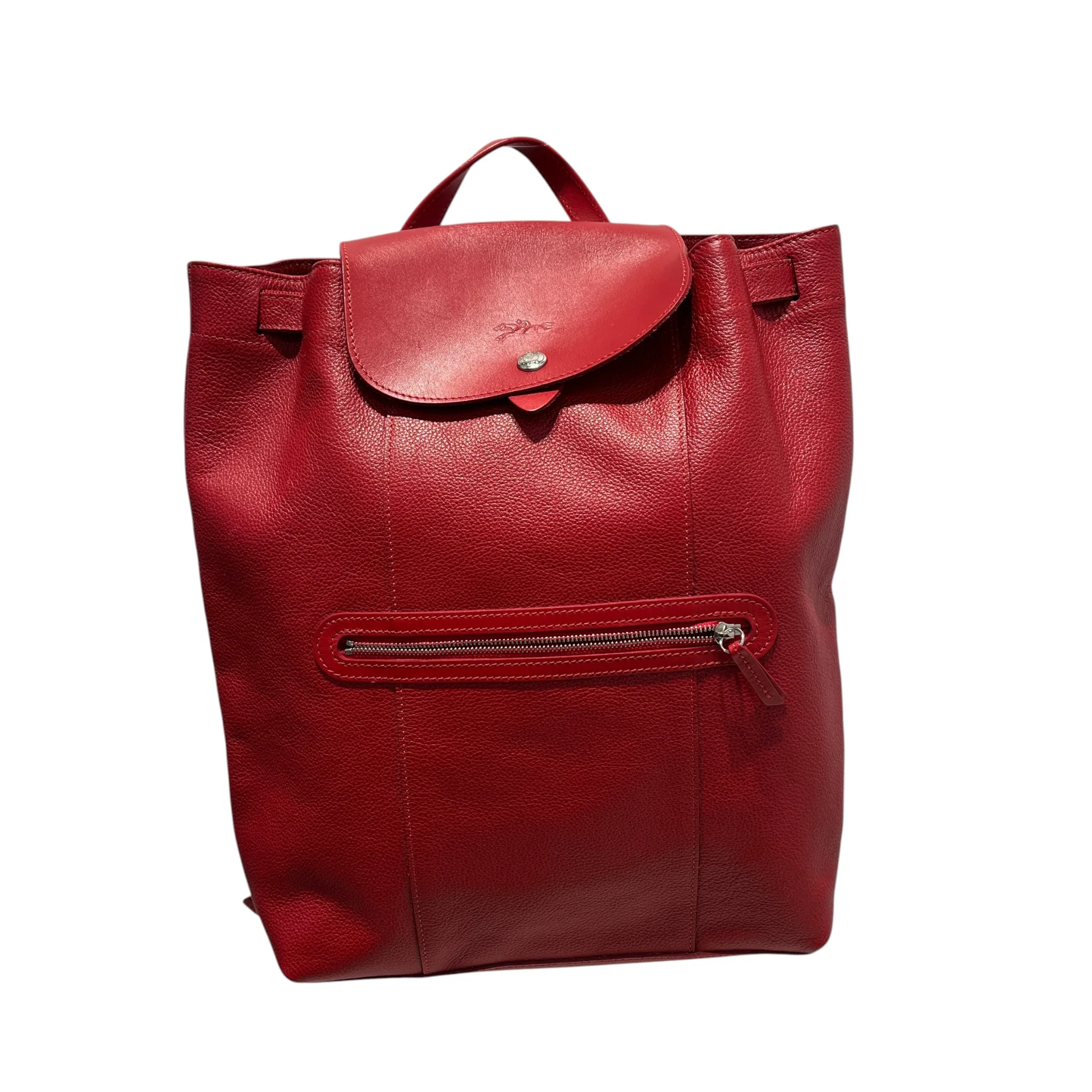 LONGCHAMP/Backpack/Leather/RED/LE FOULONNE BACKPACK