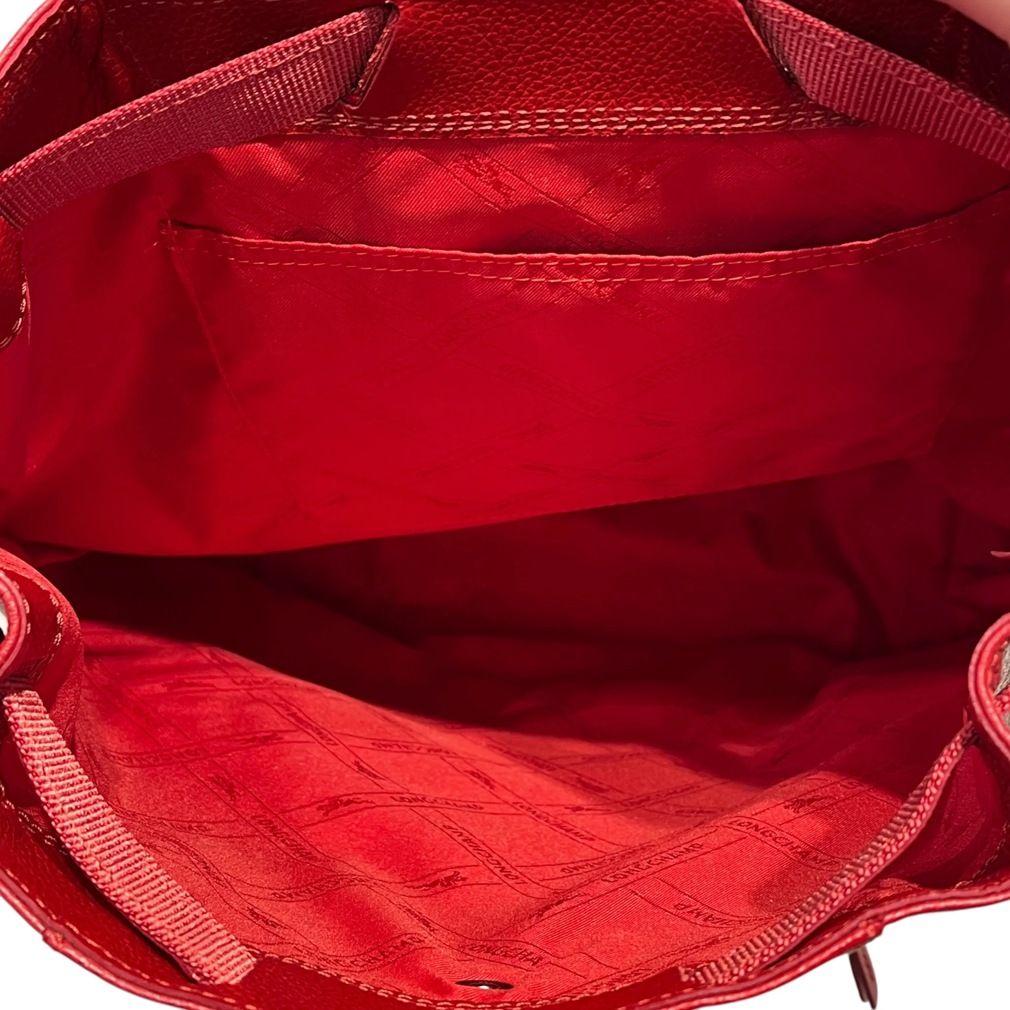 LONGCHAMP/Backpack/Leather/RED/LE FOULONNE BACKPACK