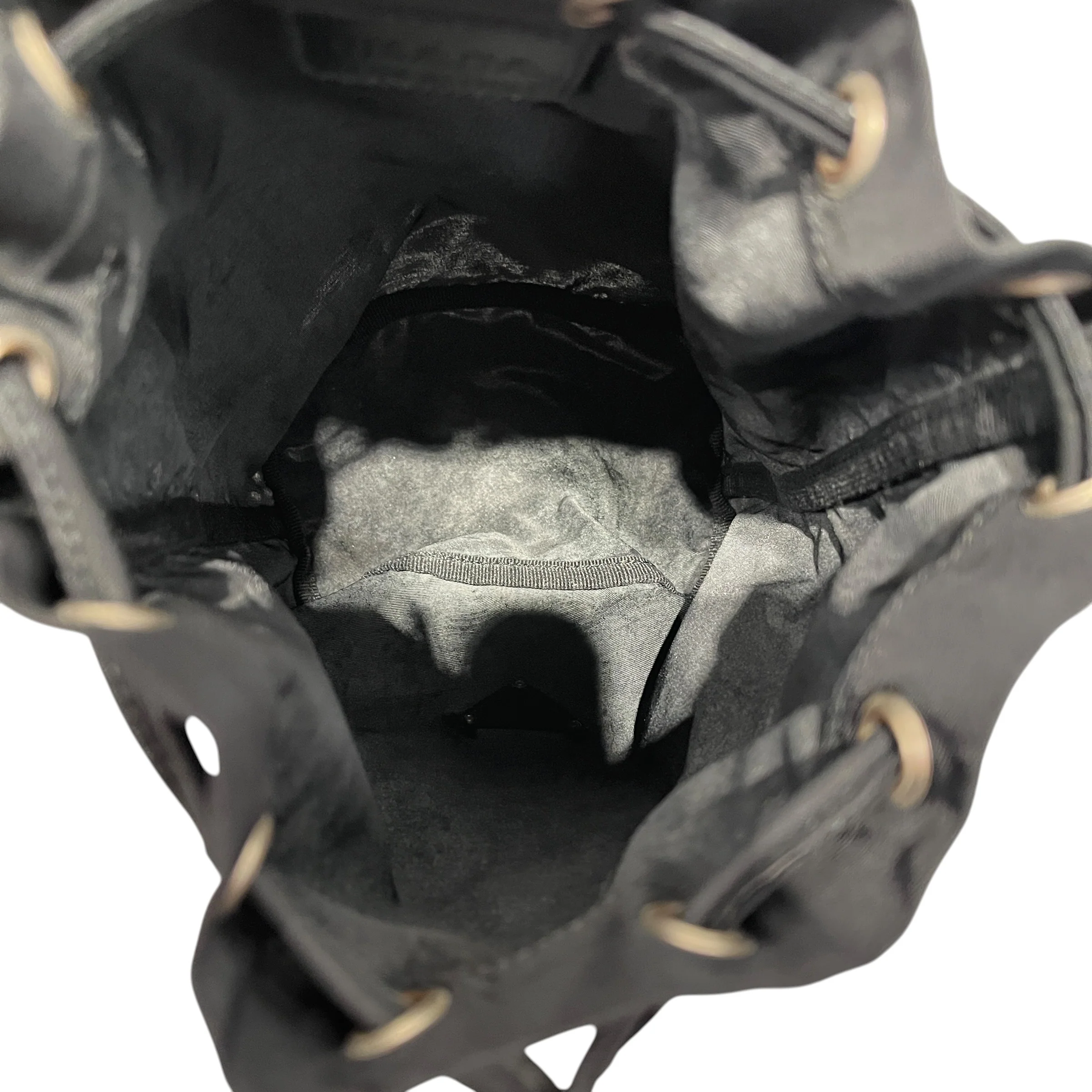 PRADA/Pouch/Nylon/BLK/TESSUTO DRAWSTRING POUCH
