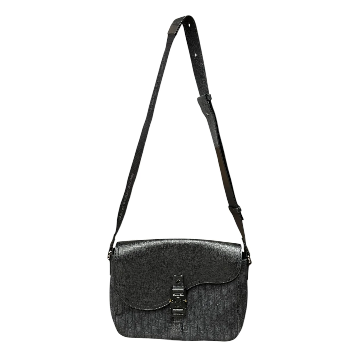 Christian Dior/Cross Body Bag/All Over Print/Leather/BLK/01BP 0254