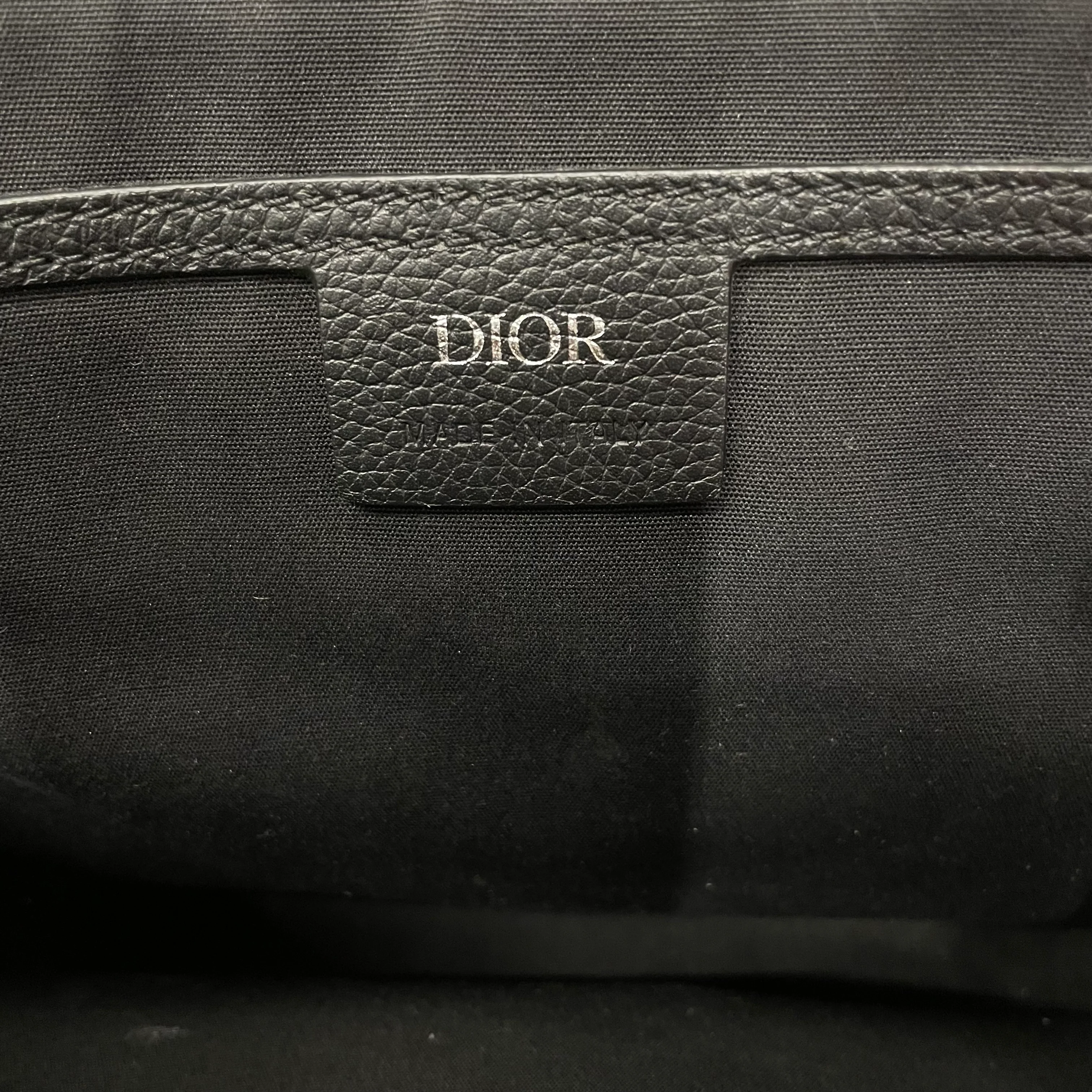 Christian Dior/Cross Body Bag/All Over Print/Leather/BLK/01BP 0254