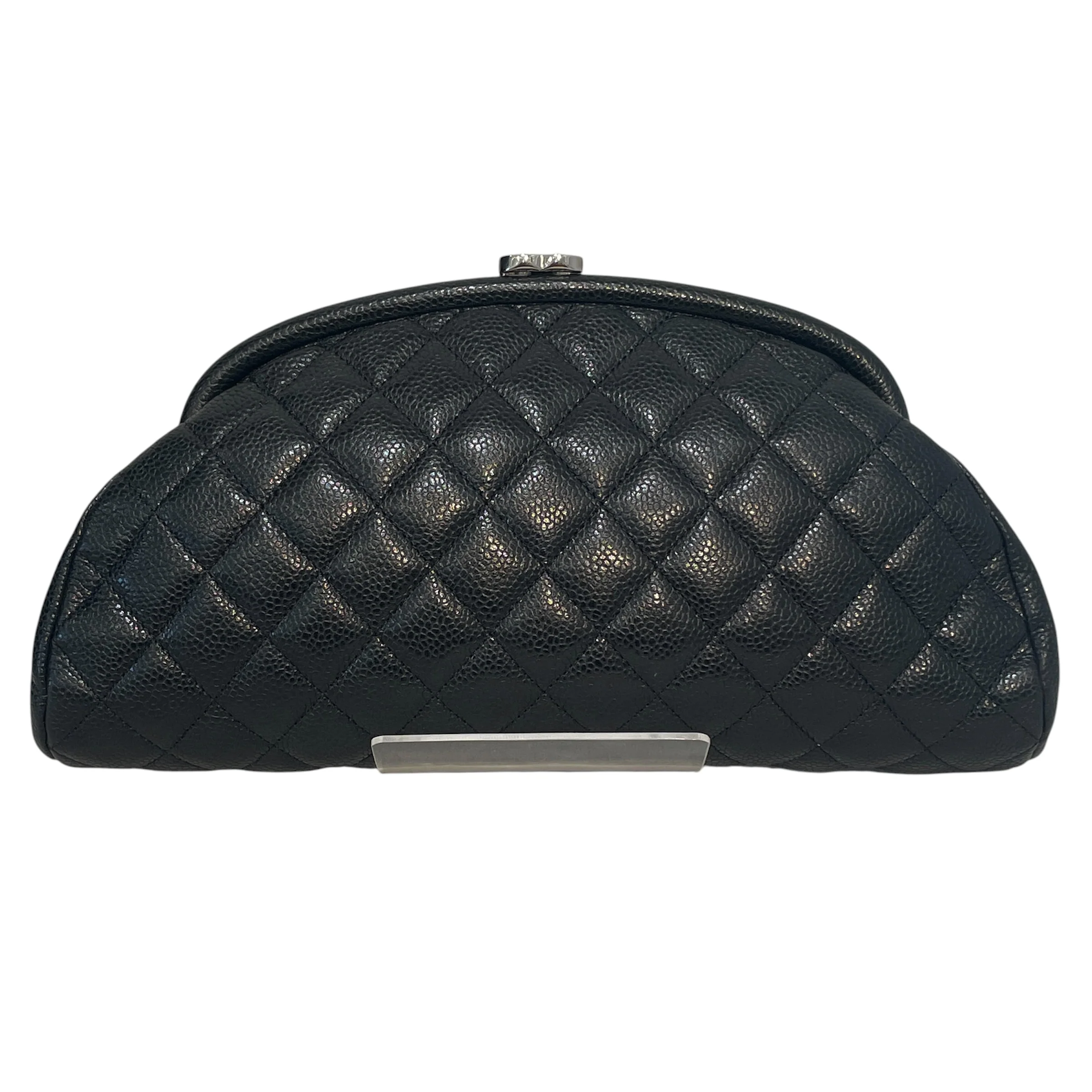 CHANEL/Clutch Bag/Leather/BLK/Timless CC Clutch