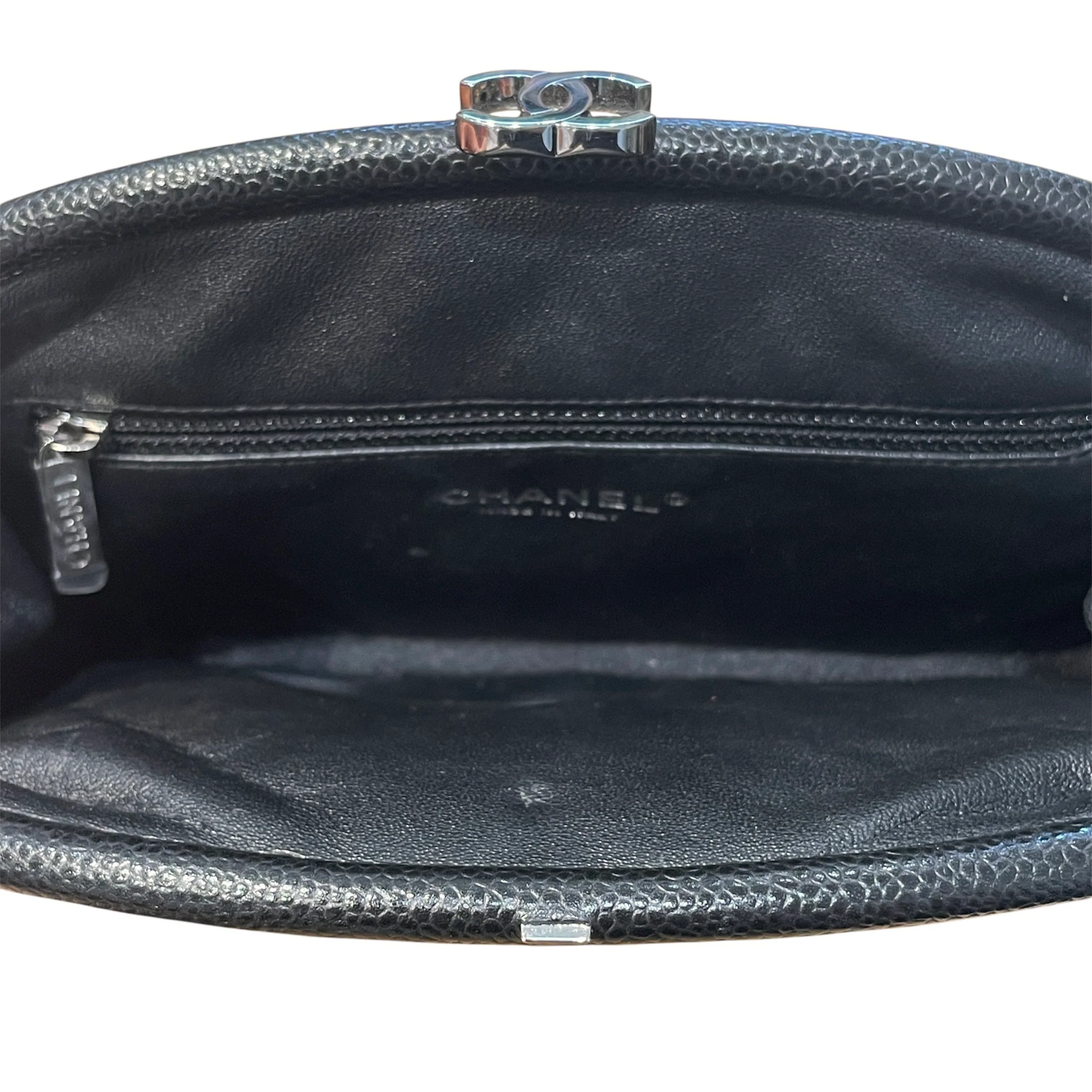 CHANEL/Clutch Bag/Leather/BLK/Timless CC Clutch