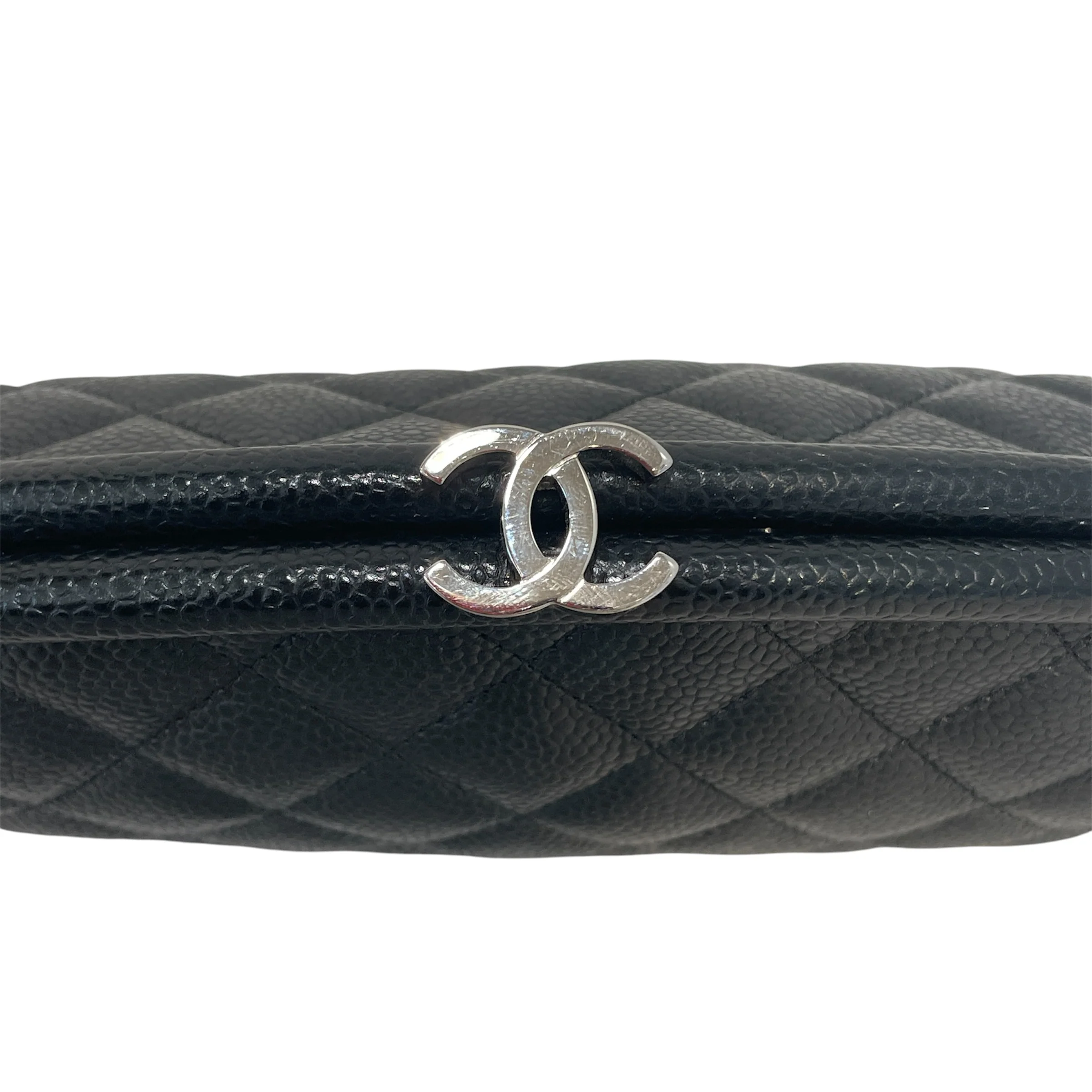 CHANEL/Clutch Bag/Leather/BLK/Timless CC Clutch
