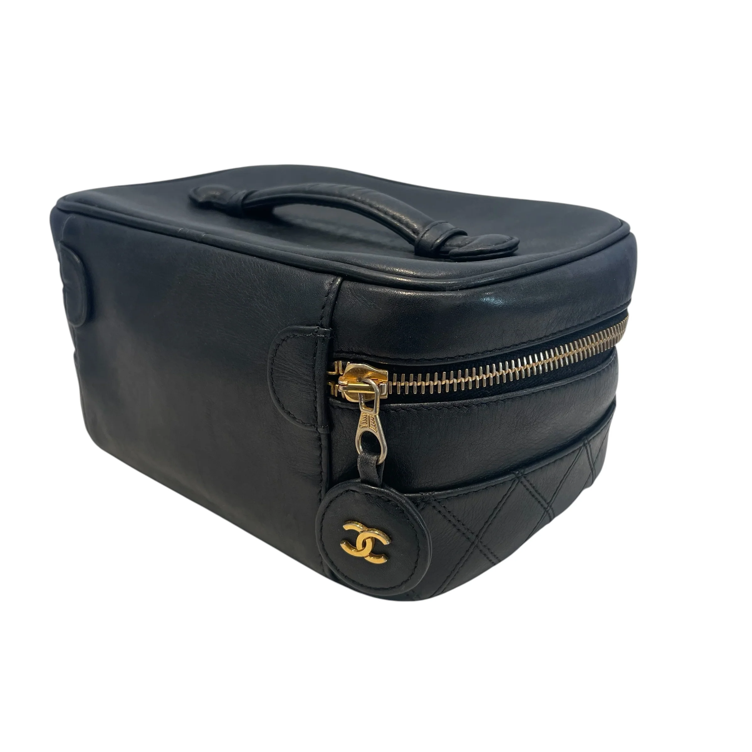 CHANEL/Bag/Leather/BLK/vanity case
