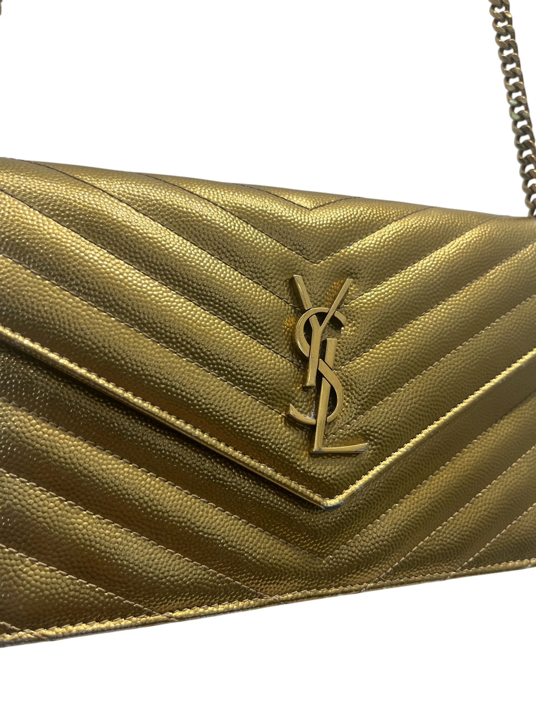 YVES SAINT LAURENT/Cross Body Bag/Leather/GLD/YBL39