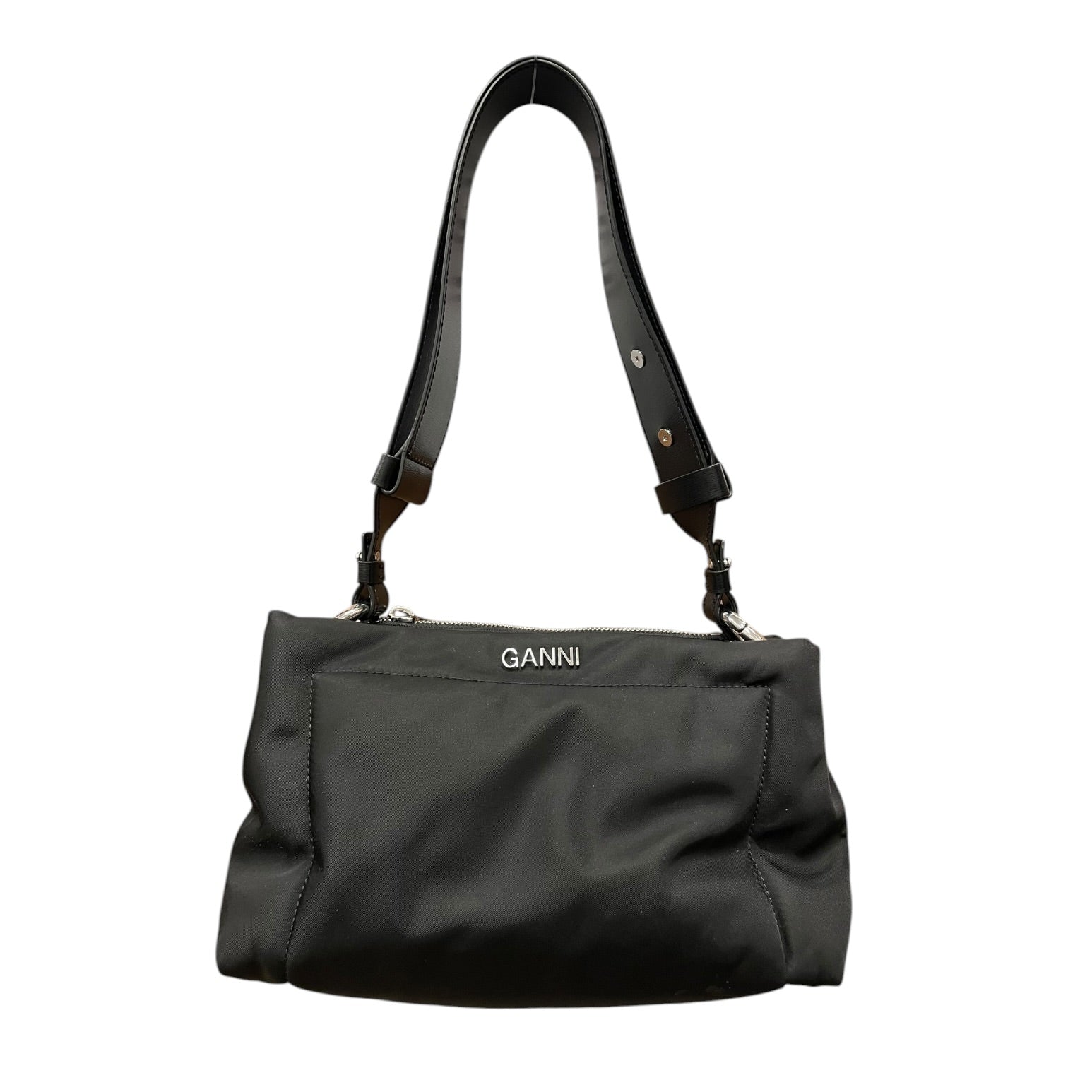 GANNI/Hand Bag/Polyester/BLK/bb.b5858