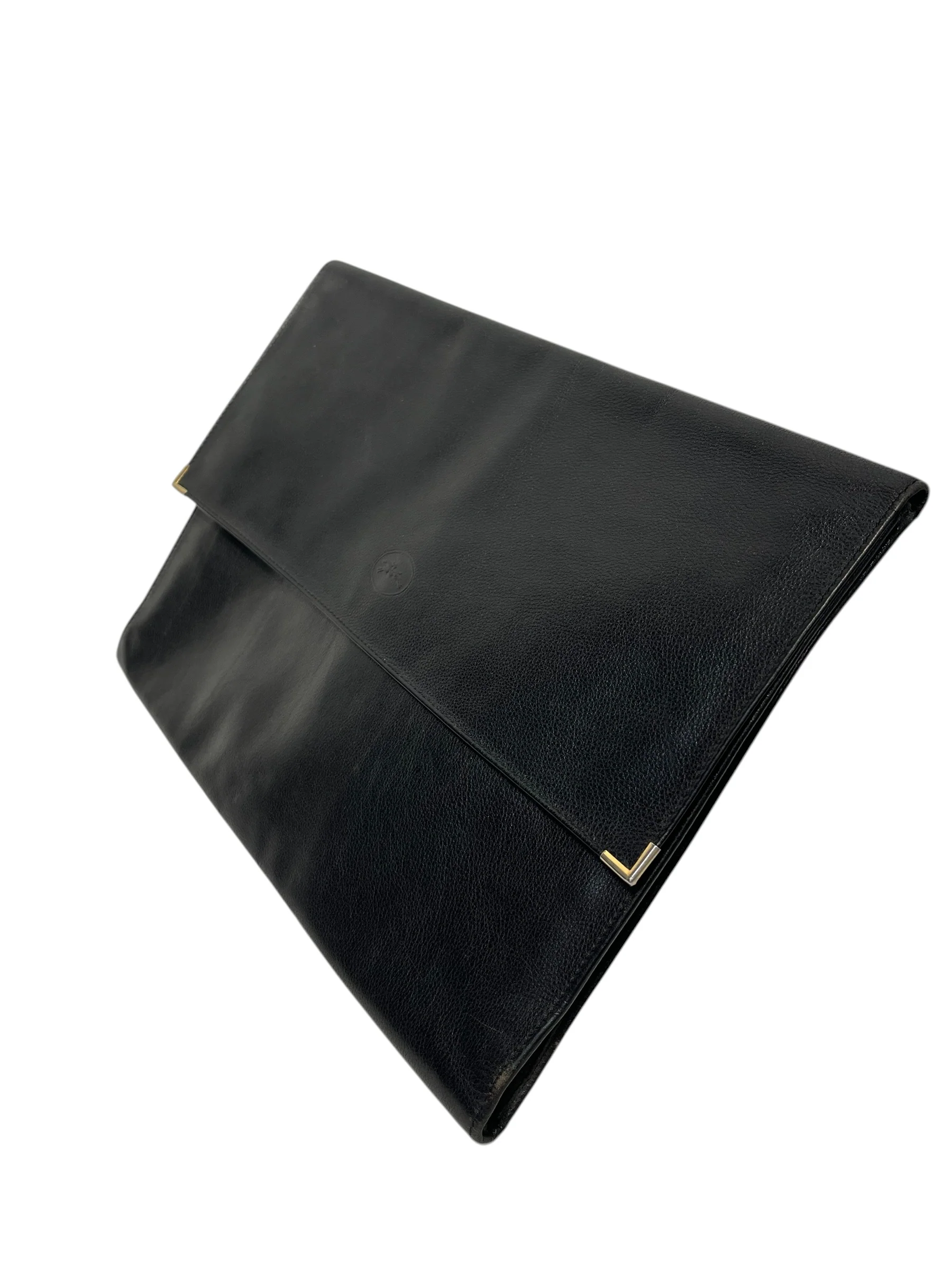 LONGCHAMP/Clutch Bag/Leather/BLK/
