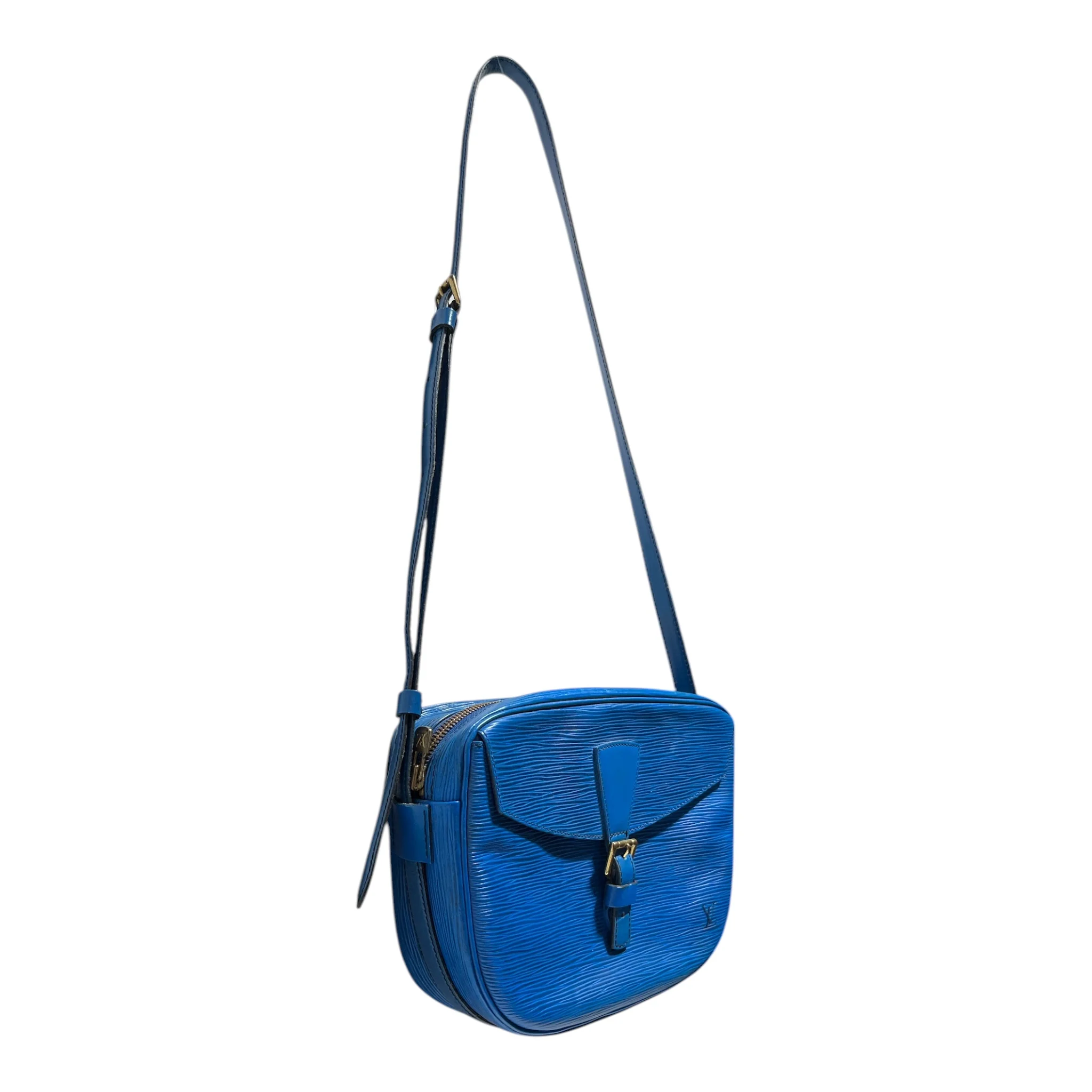 LOUIS VUITTON/Tote Bag/Leather/BLU/EPI LEATHER JEUNE FILLE
