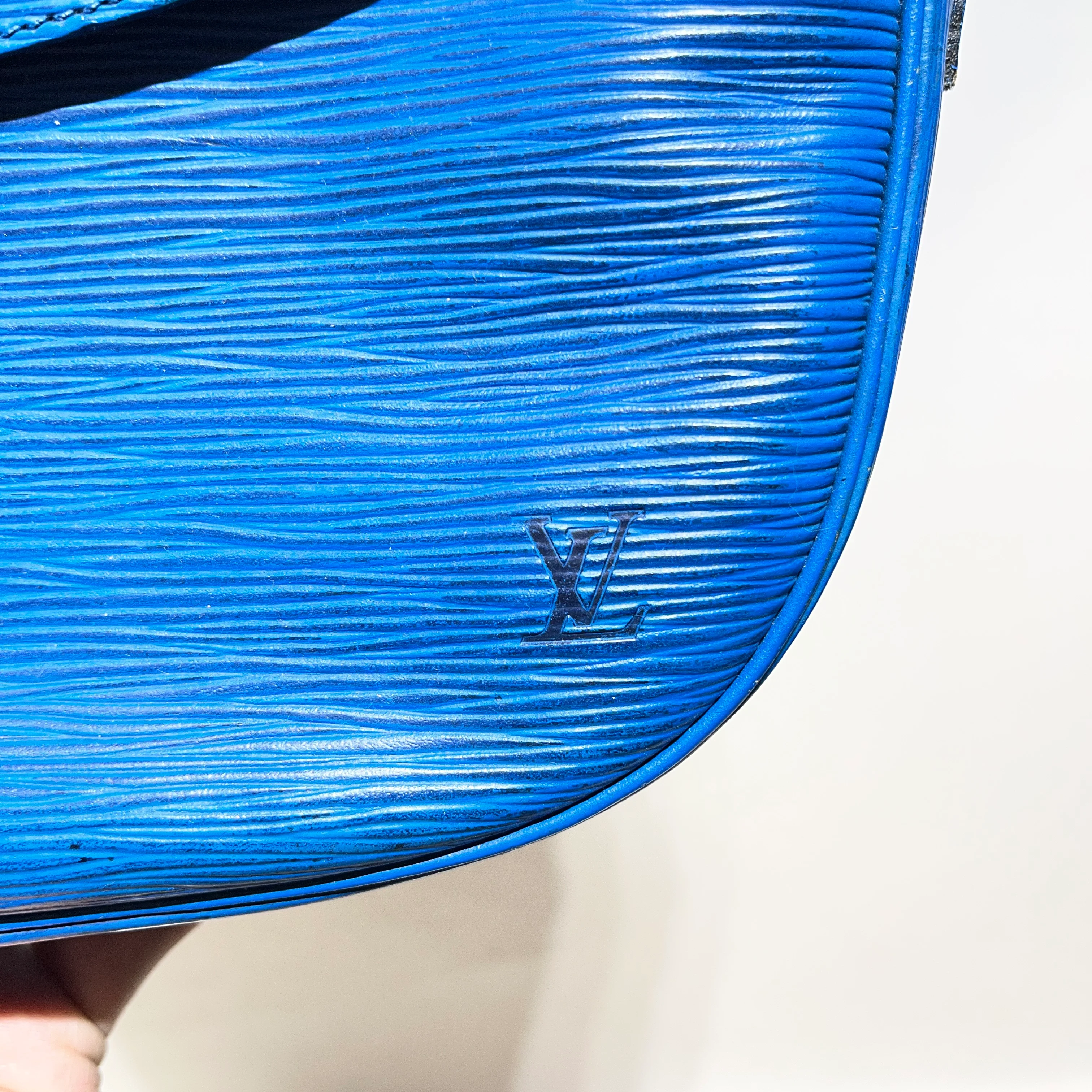 LOUIS VUITTON/Tote Bag/Leather/BLU/EPI LEATHER JEUNE FILLE