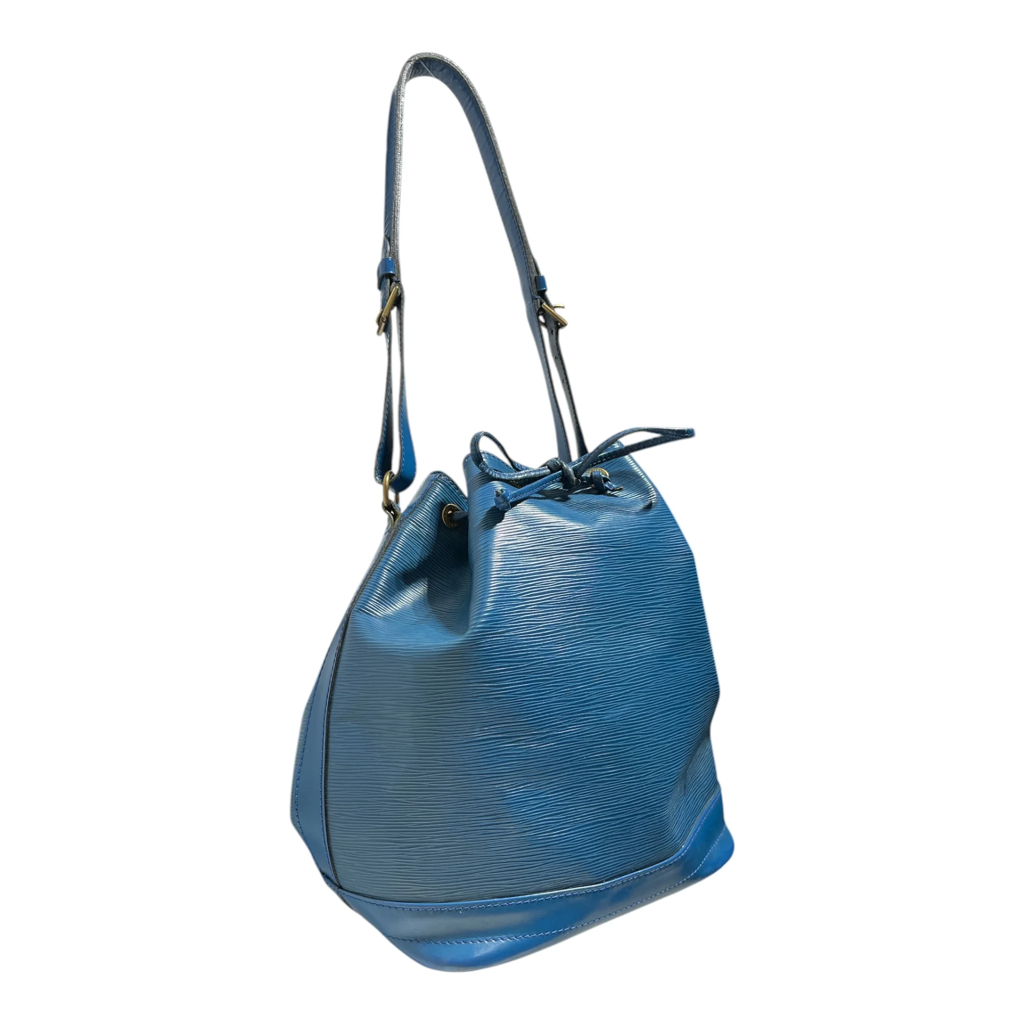 LOUIS VUITTON/Tote Bag/Leather/BLU/EPI LEATHER BUCKET BAG