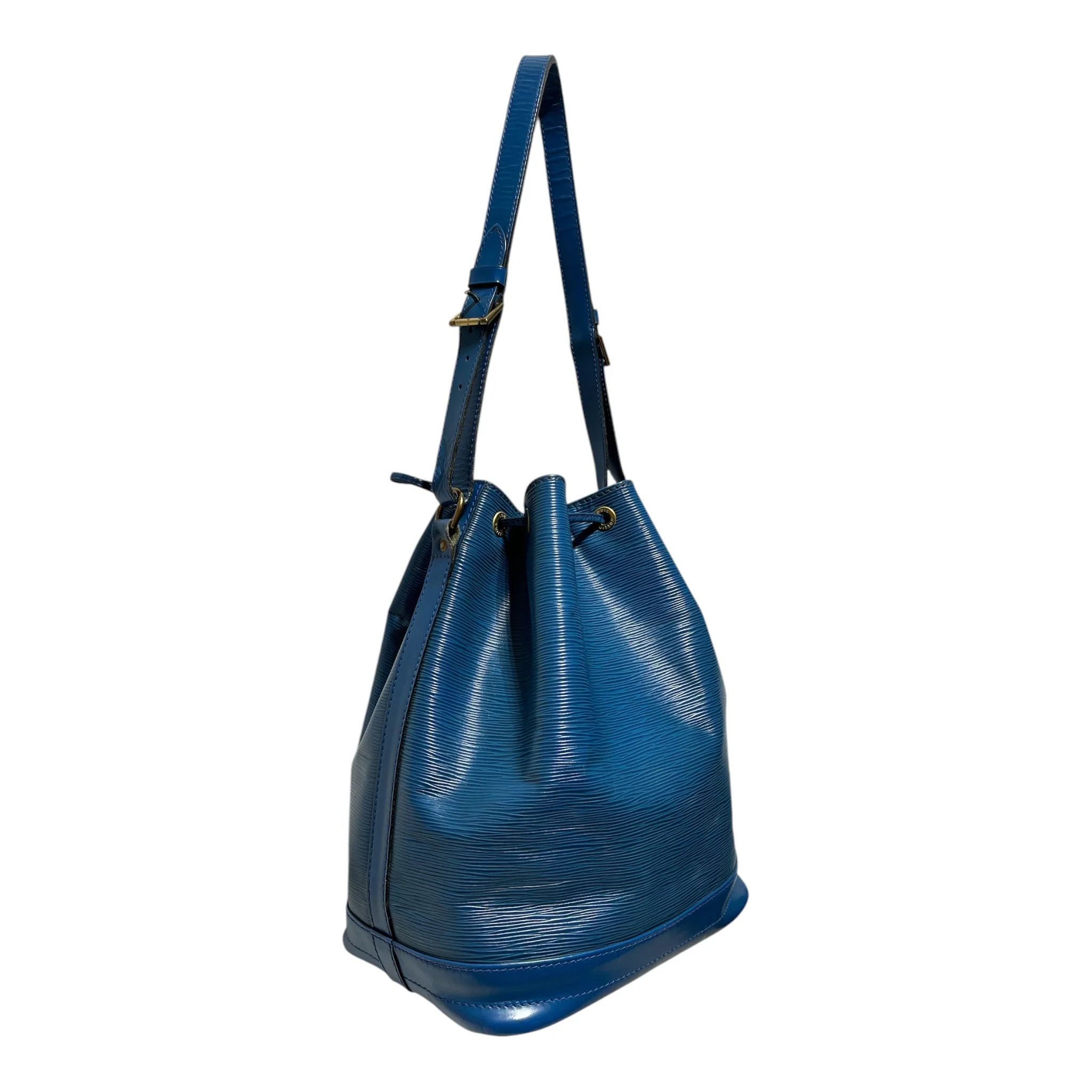 LOUIS VUITTON/Tote Bag/Leather/BLU/EPI LEATHER BUCKET BAG